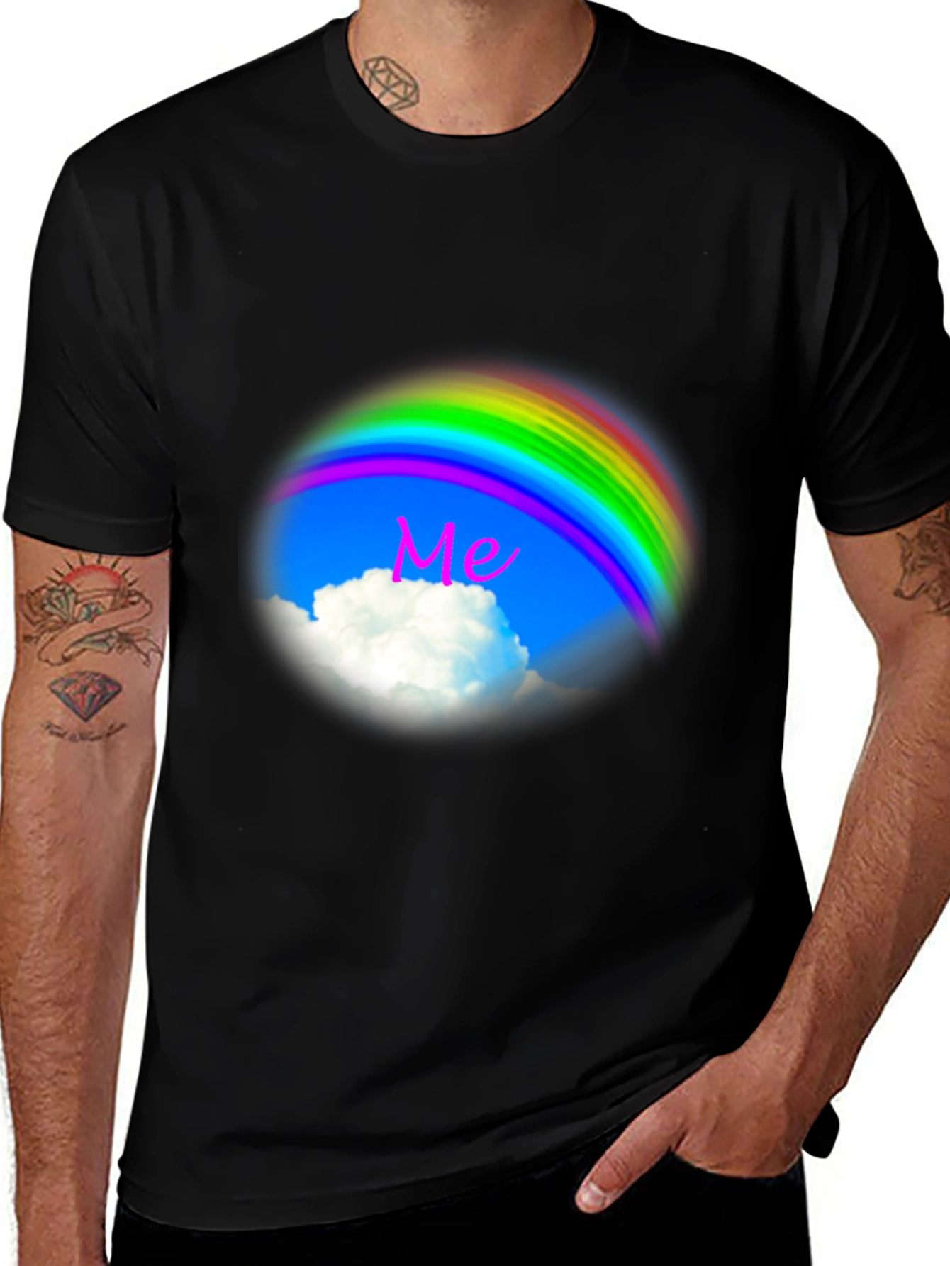 Rainbow Cloud T-Shirt - Dreamy Sky Design