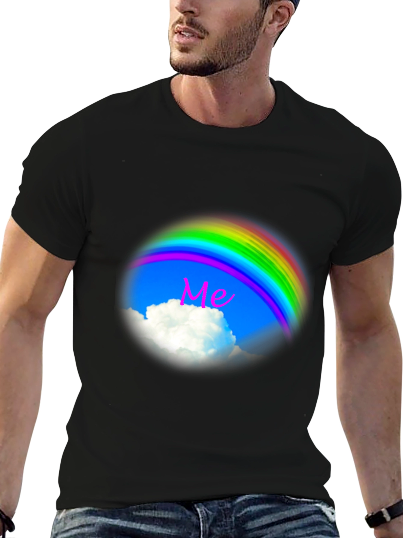 Rainbow Cloud T-Shirt - Dreamy Sky Design