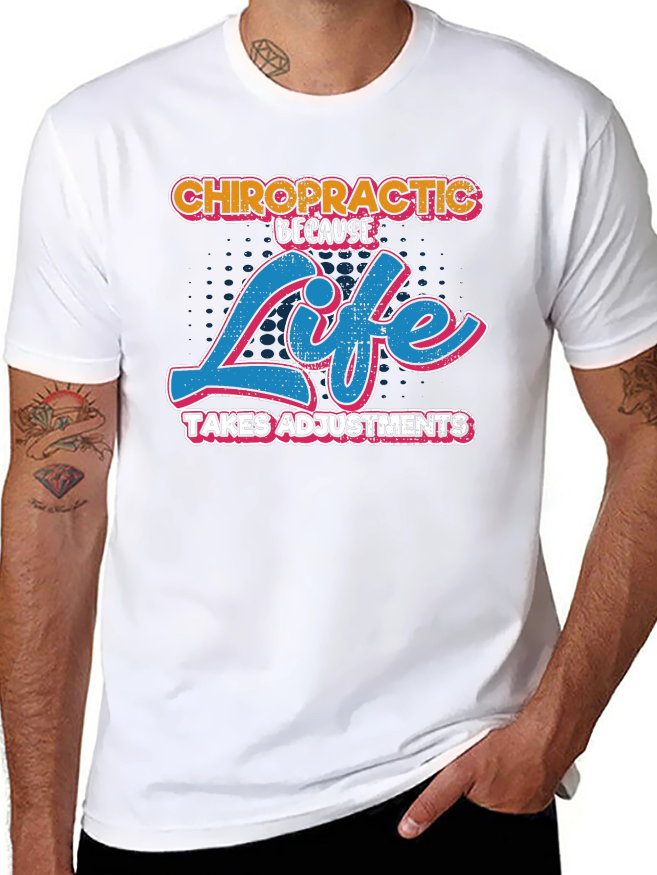 Chiropractic Life Adjustments Graphic Tee