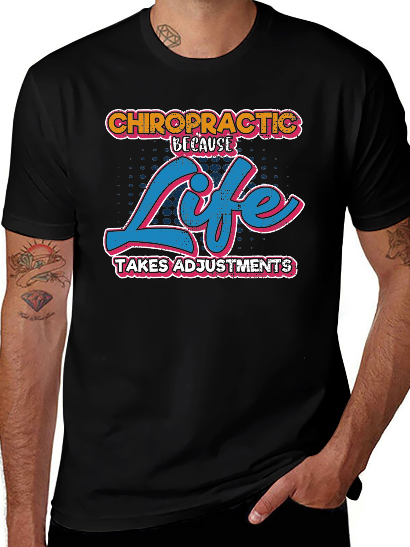 Chiropractic Life Adjustments Graphic Tee