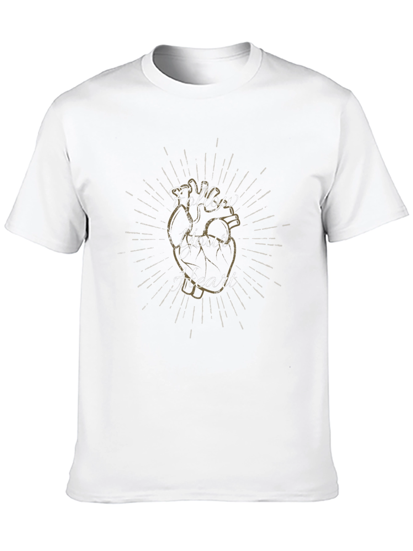 Follow Your Heart Graphic Tee - Soft Cotton Blend