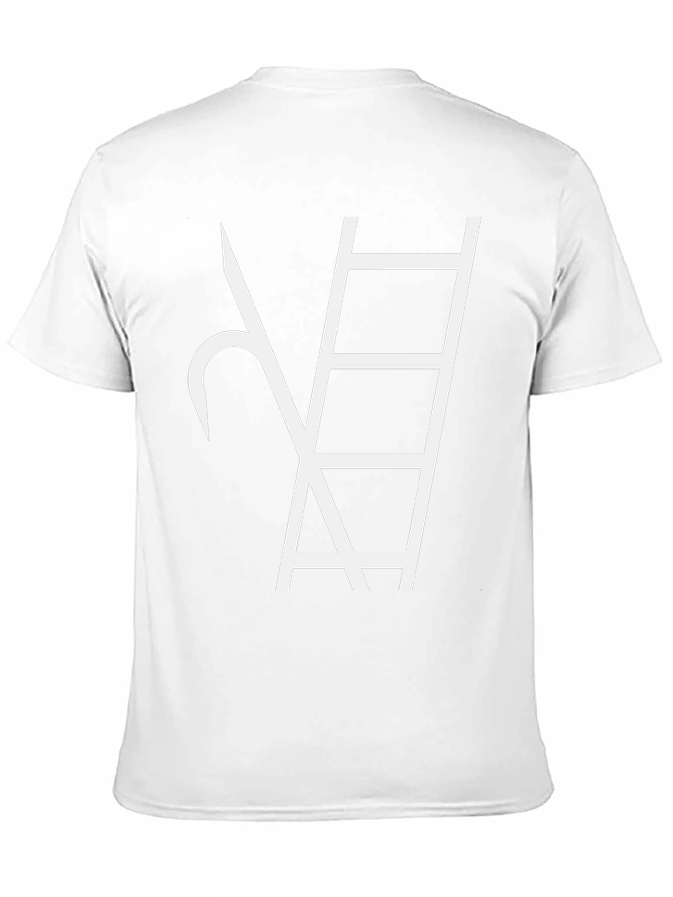 Abstract Ladder Graphic Tee - Black