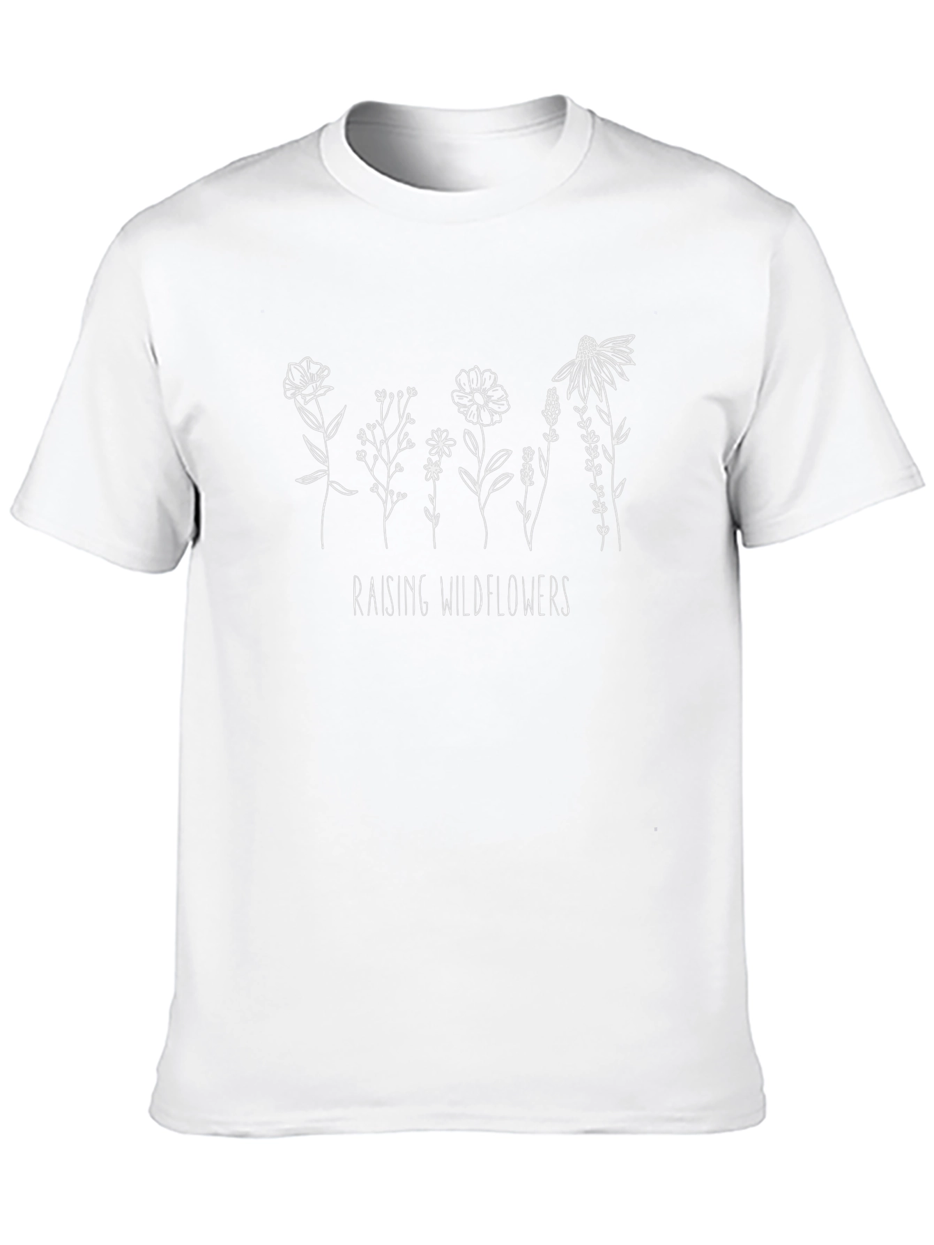 Raising Wildflowers Graphic Tee - Soft Cotton Casual T-Shirt