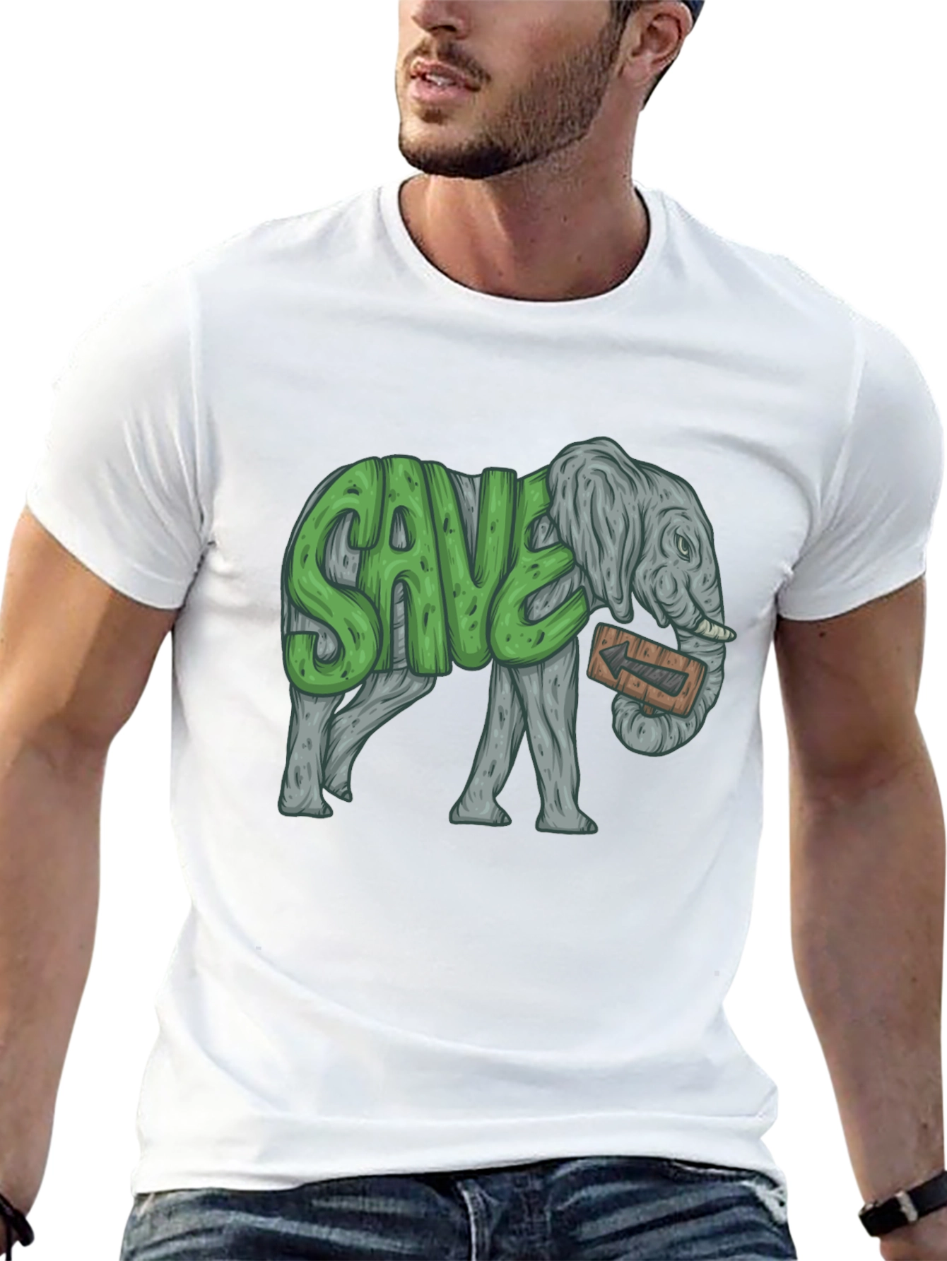 Save the Elephants Graphic T-Shirt