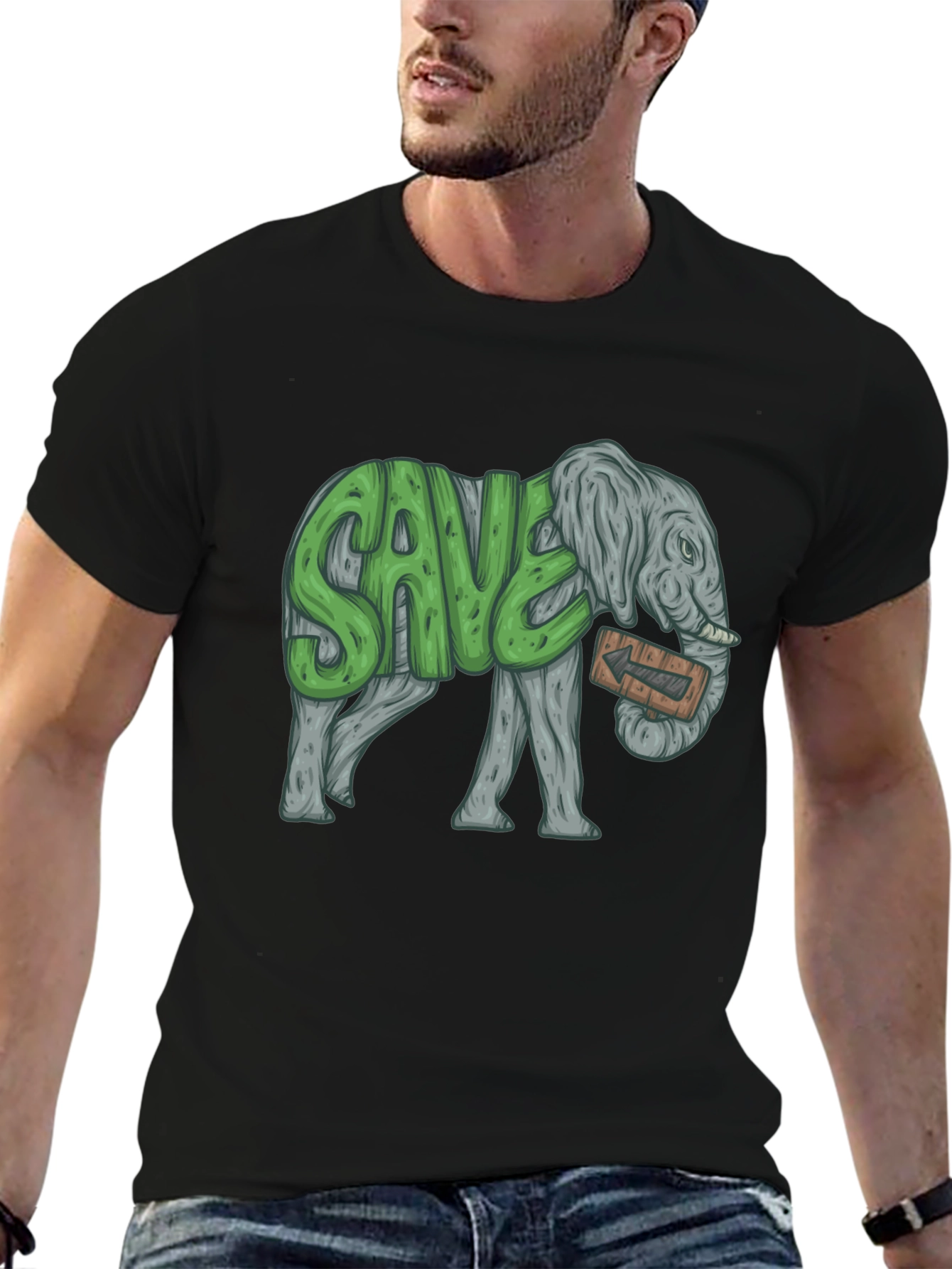 Save the Elephants Graphic T-Shirt