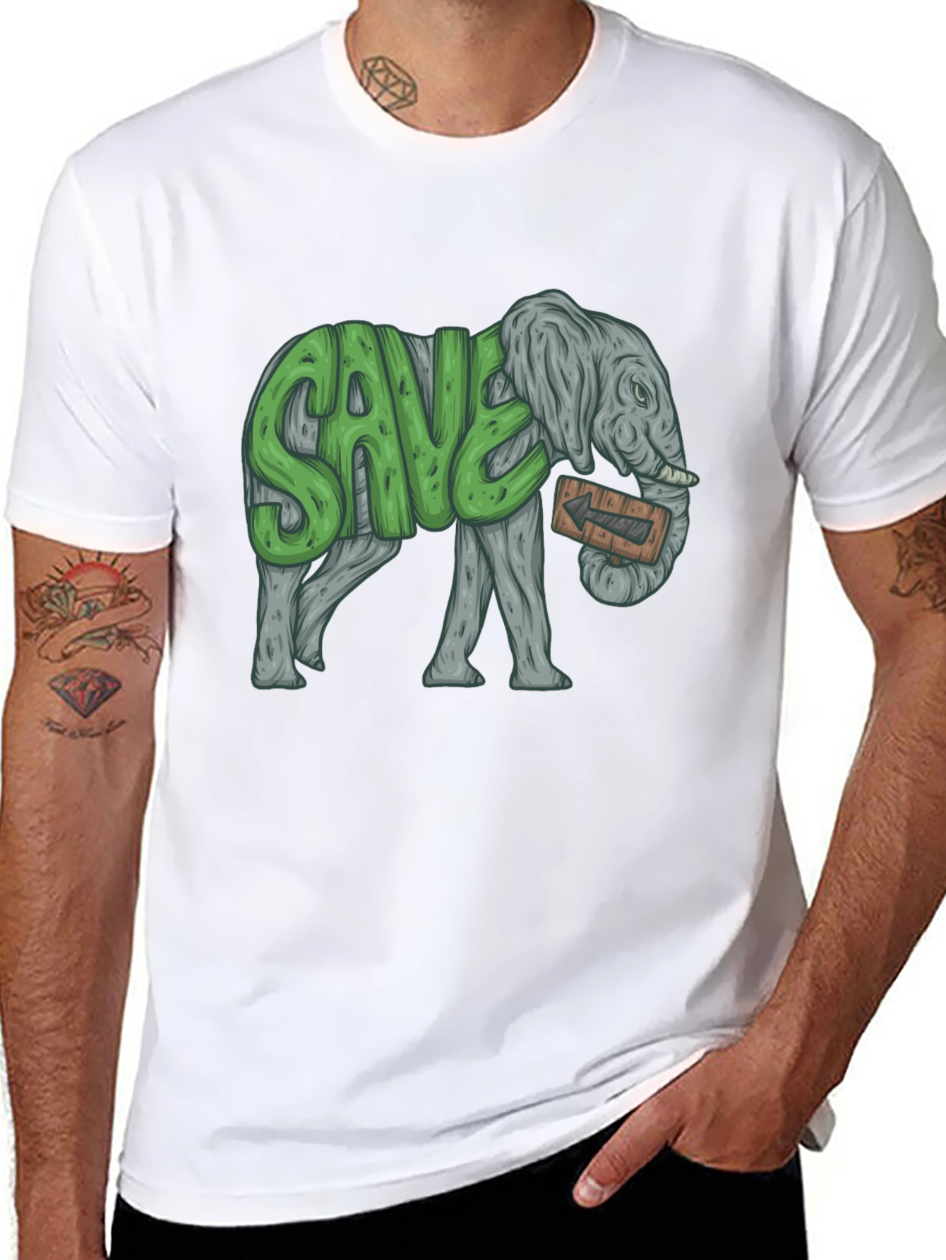 Save the Elephants Graphic T-Shirt