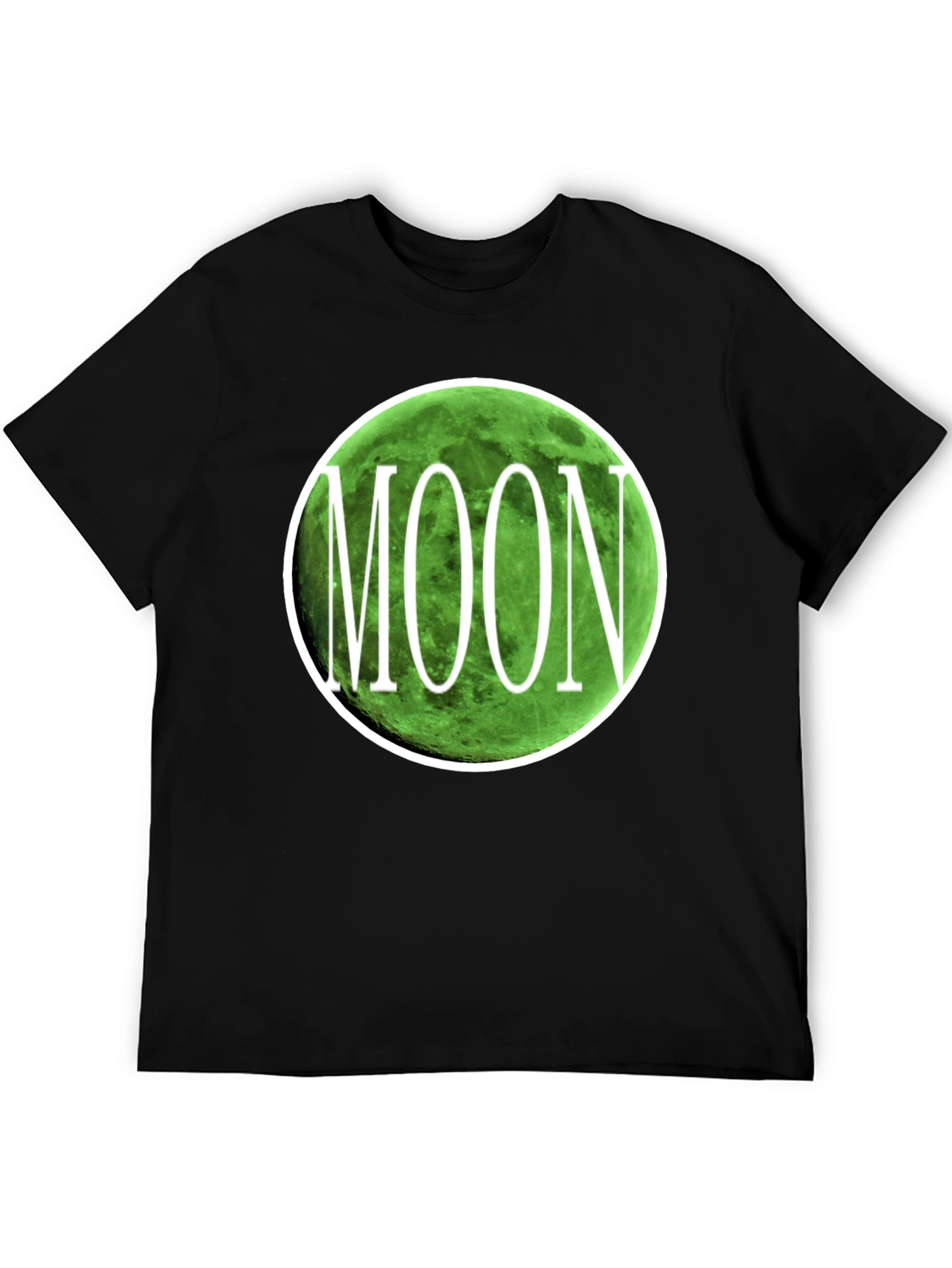 Green Moon Graphic T-Shirt - Mens Black Tee