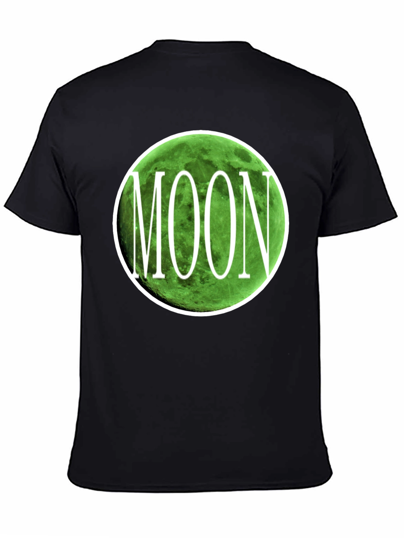 Green Moon Graphic T-Shirt - Mens Black Tee