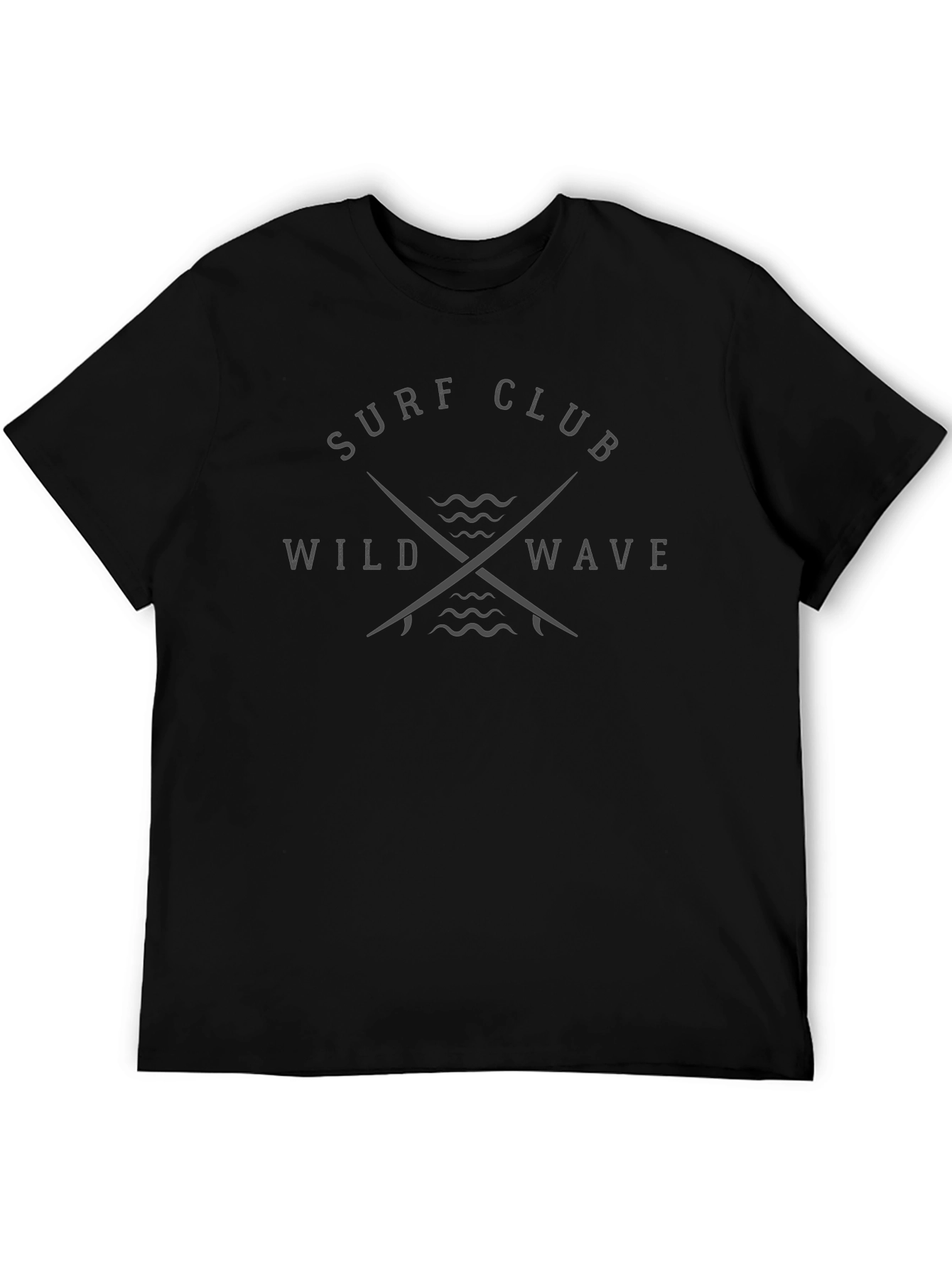 Surf Club Wild Wave Black T-Shirt