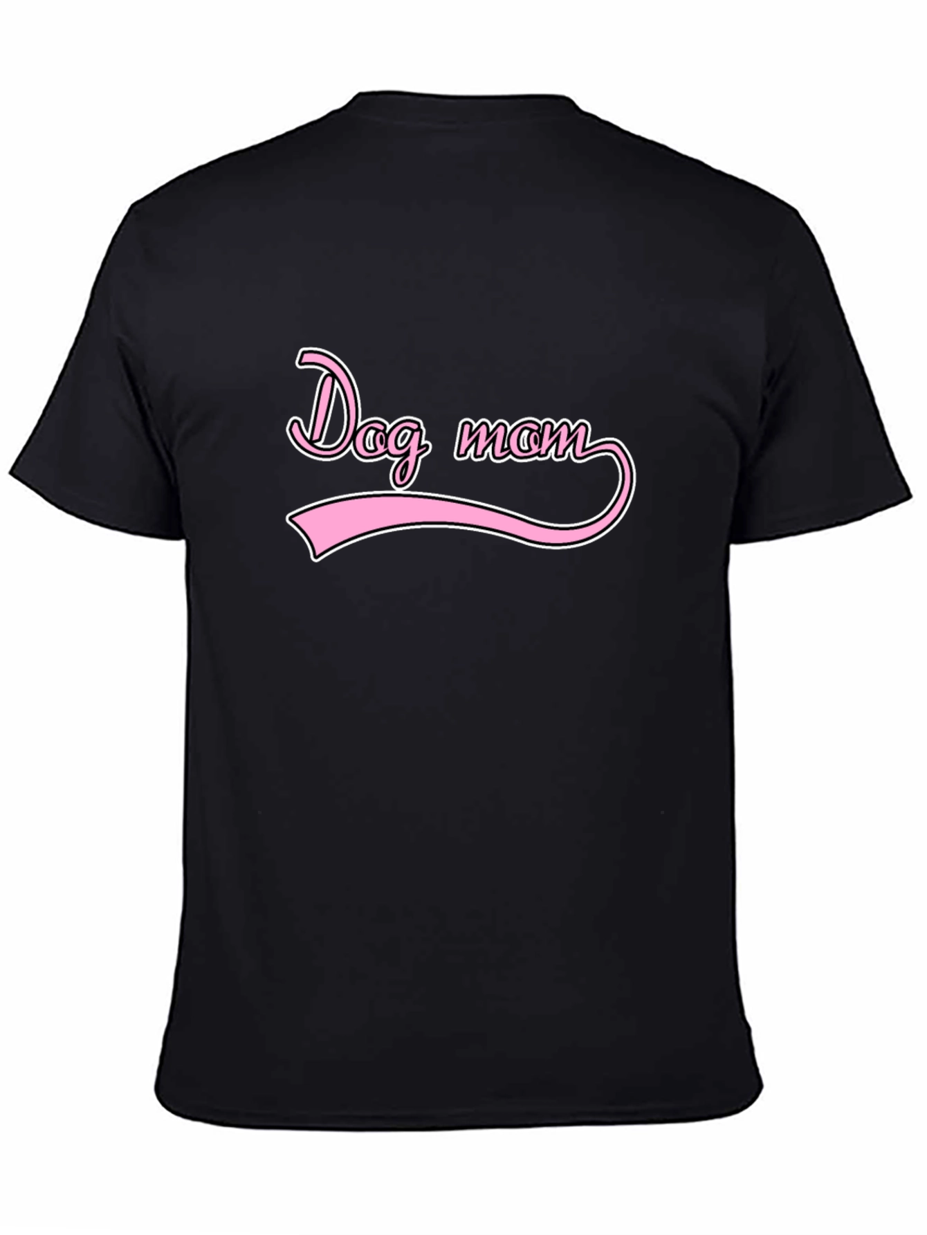 Dog Mom Graphic Tee - Casual Black T-Shirt