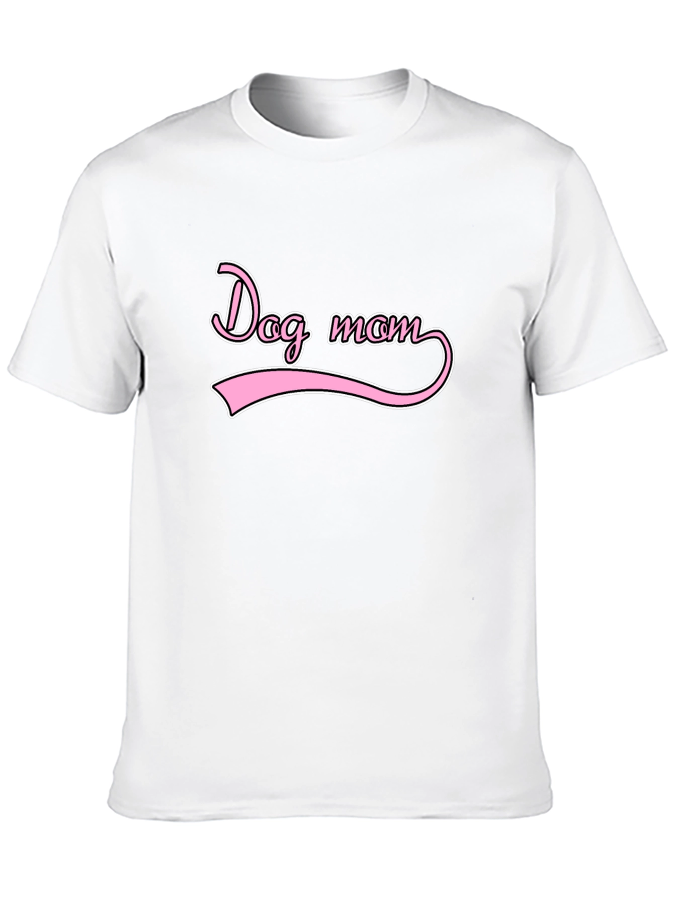 Dog Mom Graphic Tee - Casual Black T-Shirt