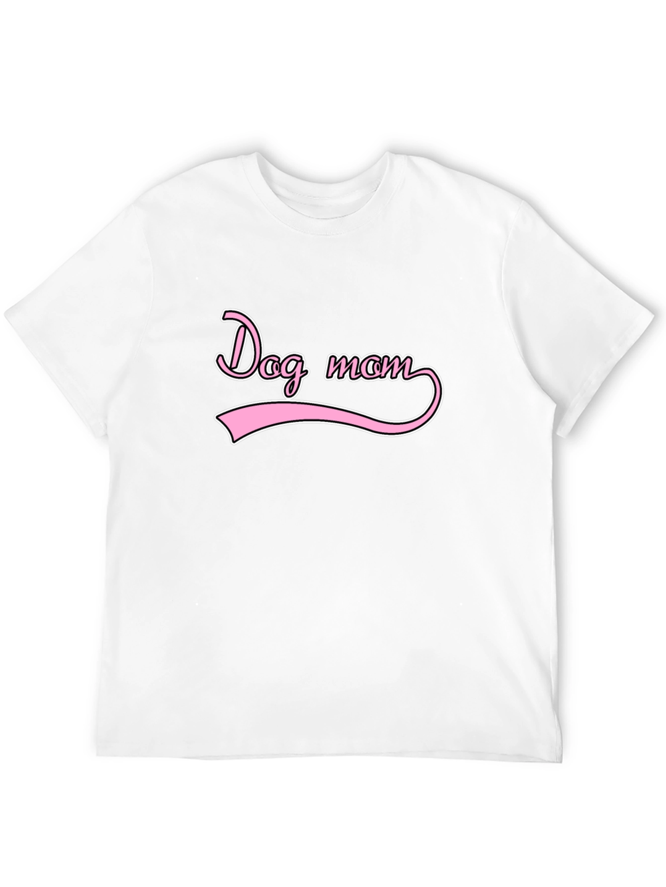 Dog Mom Graphic Tee - Casual Black T-Shirt