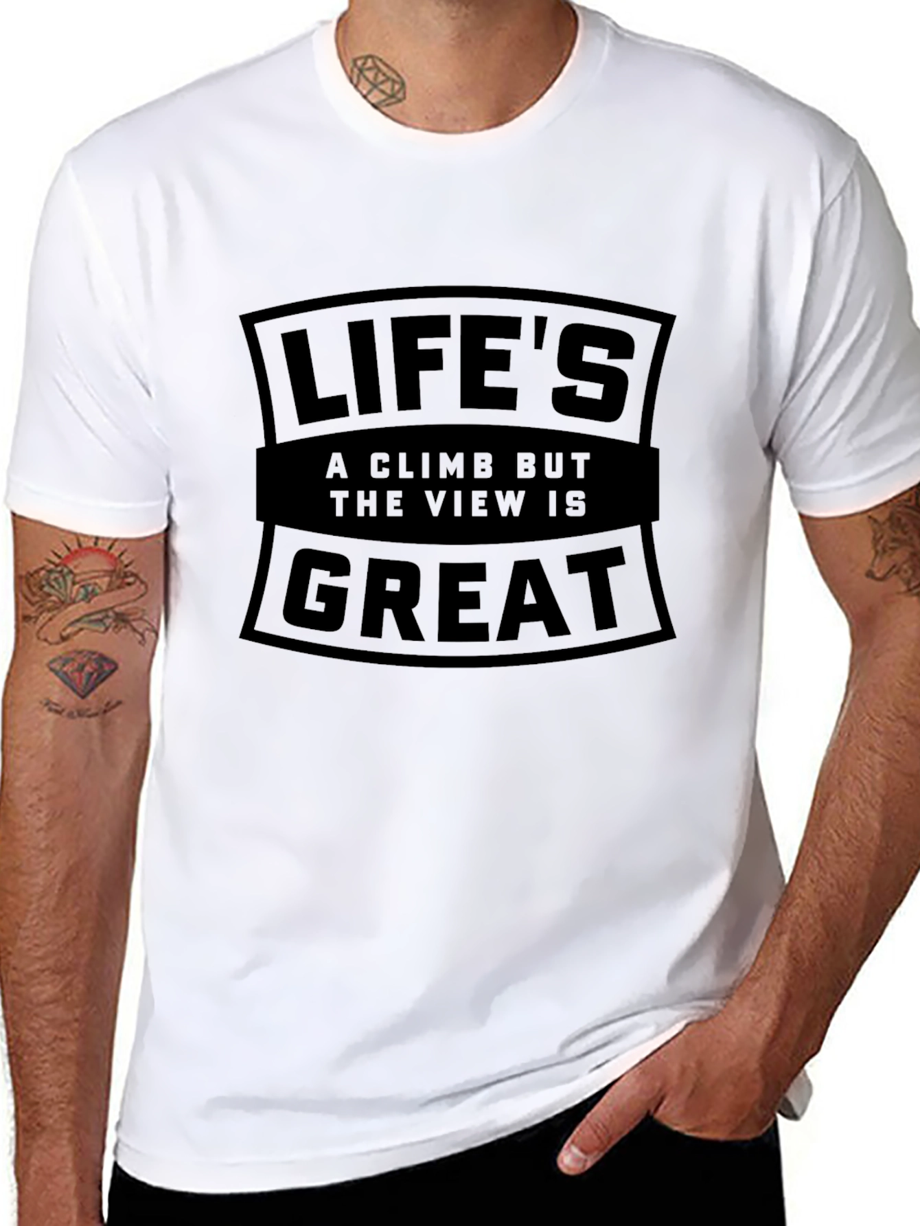 Lifes a Climb T-Shirt - Inspiring Graphic Tee