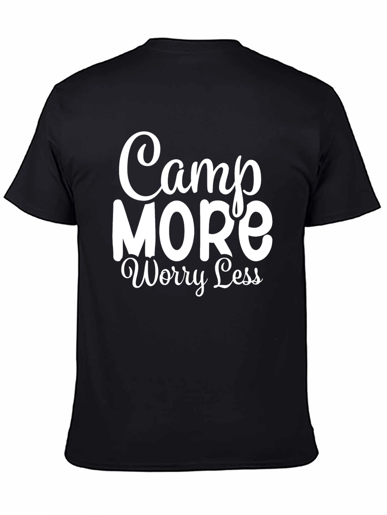 Camp More Worry Less Graphic T-Shirt