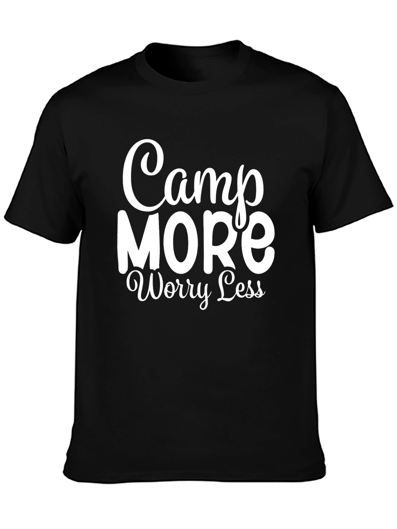 Camp More Worry Less Graphic T-Shirt