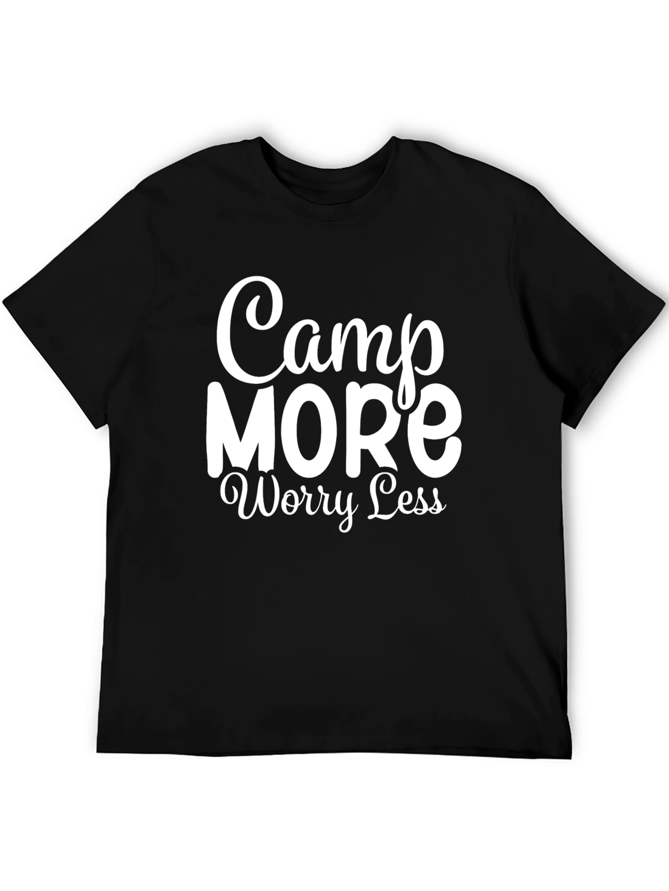 Camp More Worry Less Graphic T-Shirt