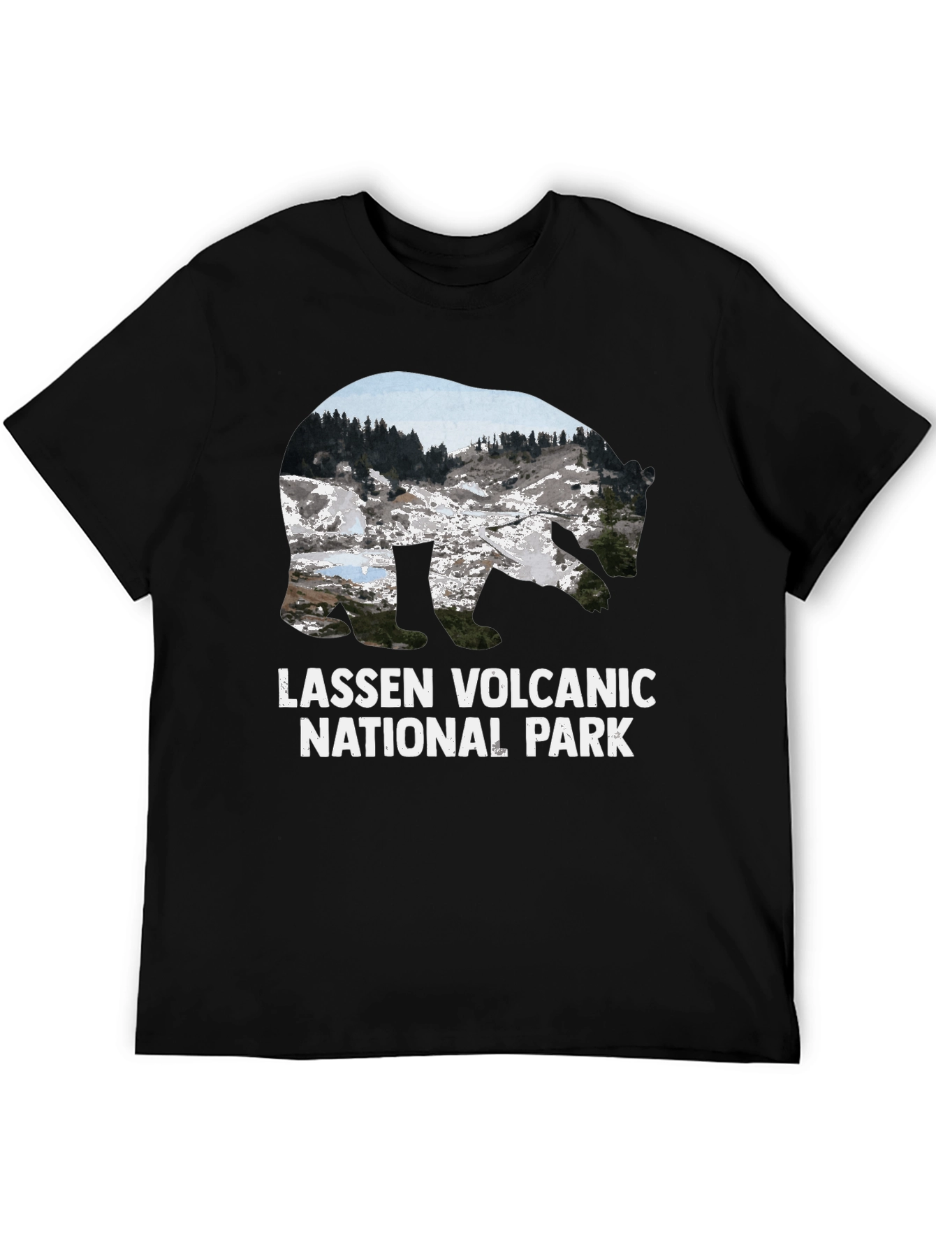 Lassen Volcanic National Park Black T-Shirt