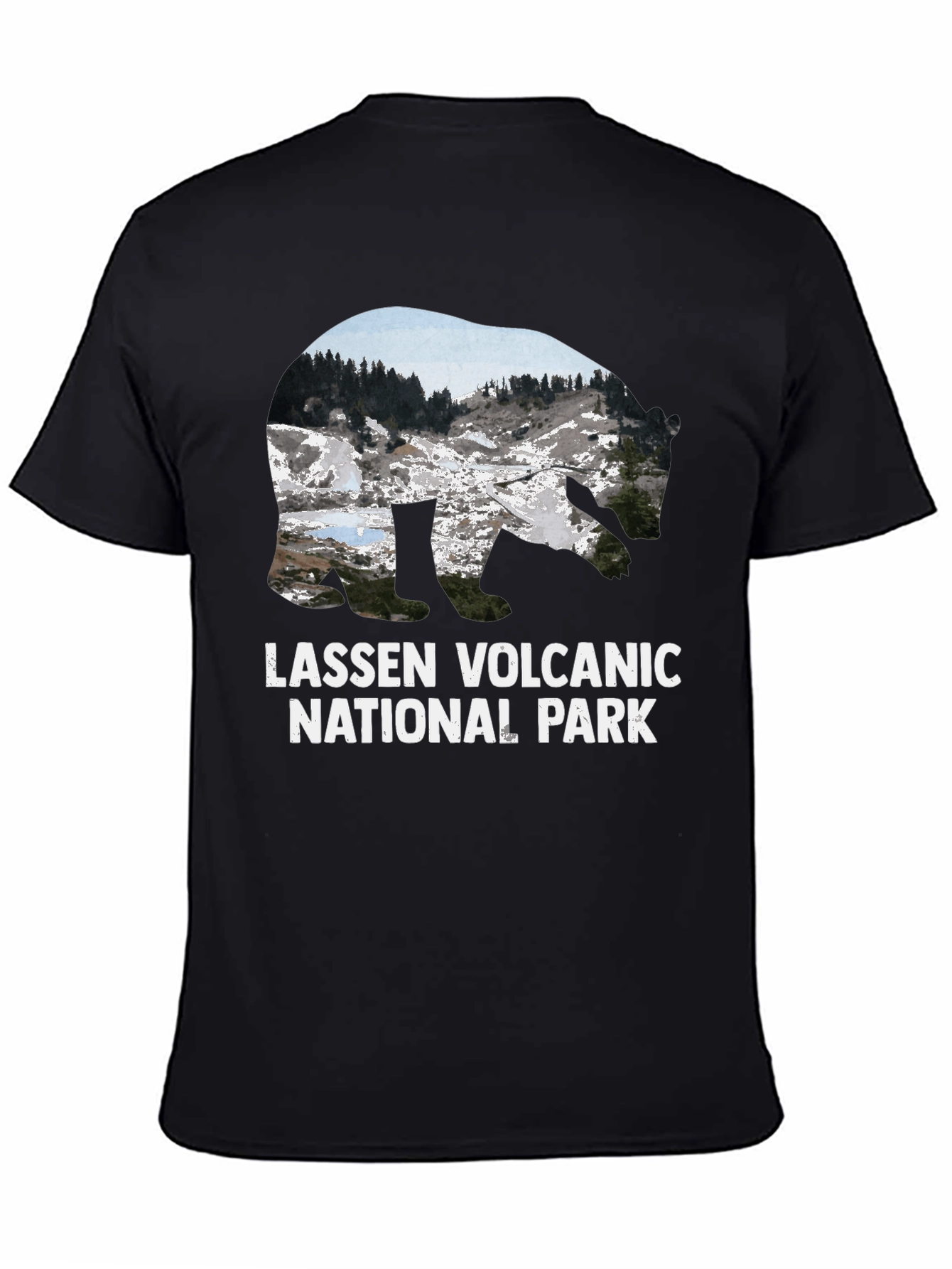 Lassen Volcanic National Park Black T-Shirt
