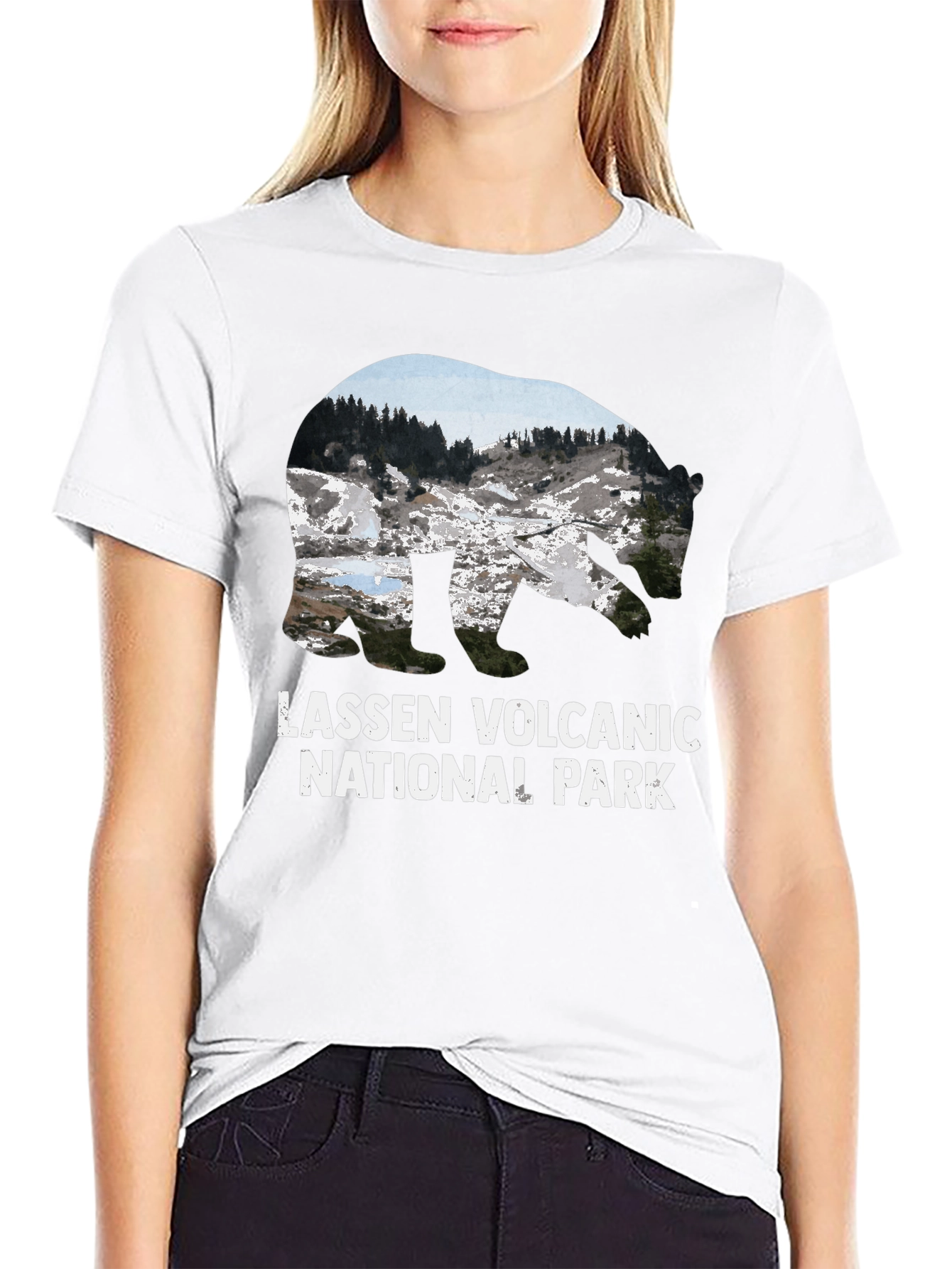 Lassen Volcanic National Park Black T-Shirt
