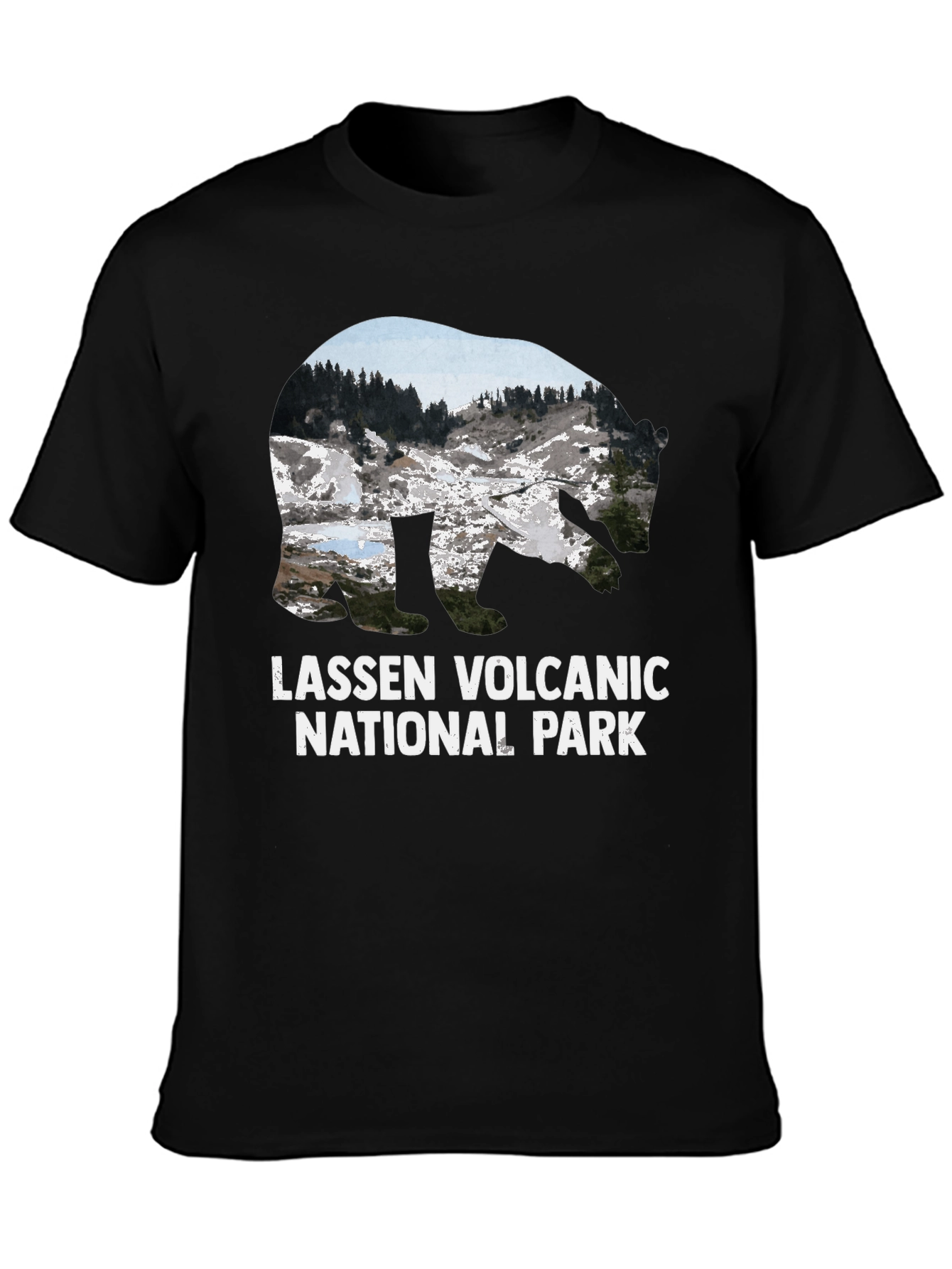 Lassen Volcanic National Park Black T-Shirt