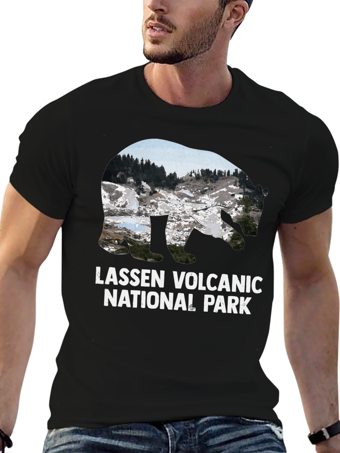 Lassen Volcanic National Park Black T-Shirt
