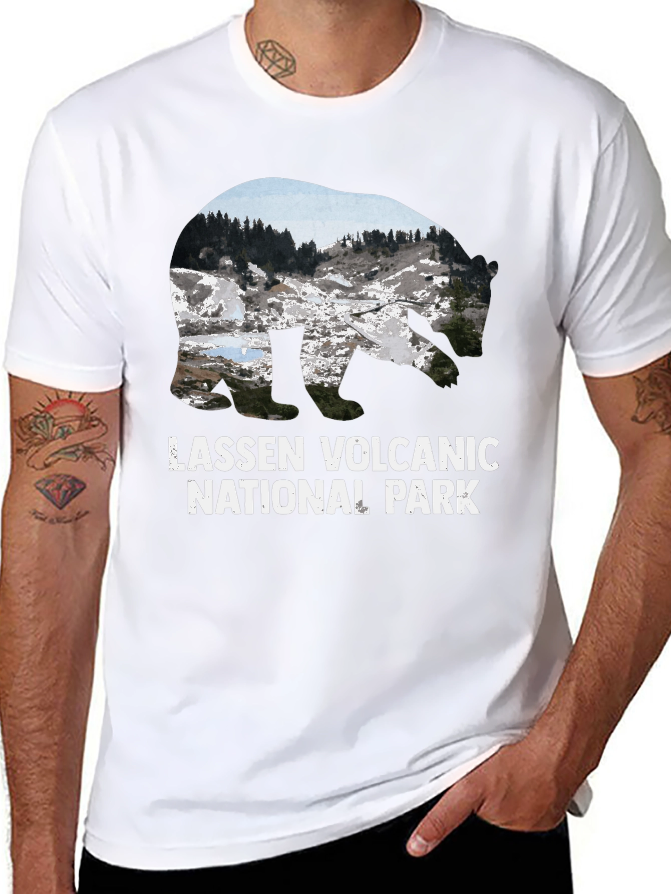Lassen Volcanic National Park Black T-Shirt