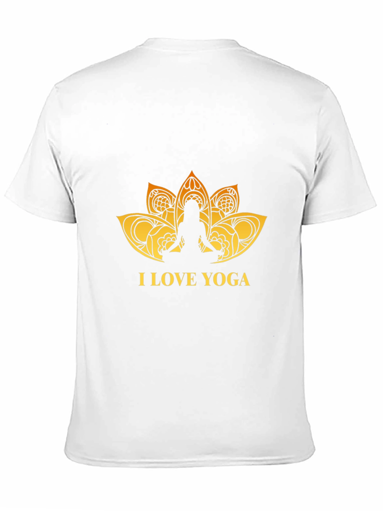 I Love Yoga Graphic Black T-Shirt