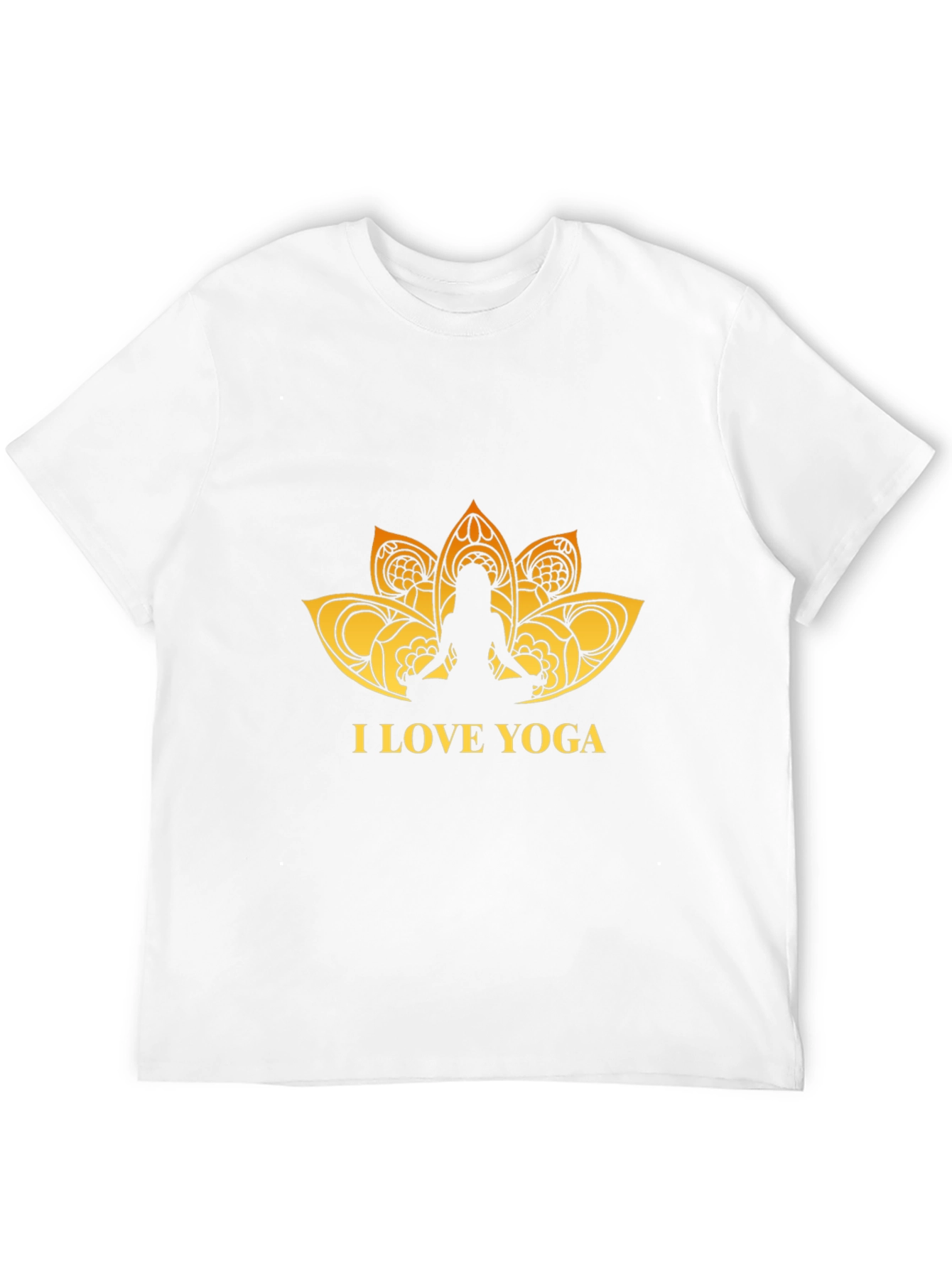 I Love Yoga Graphic Black T-Shirt