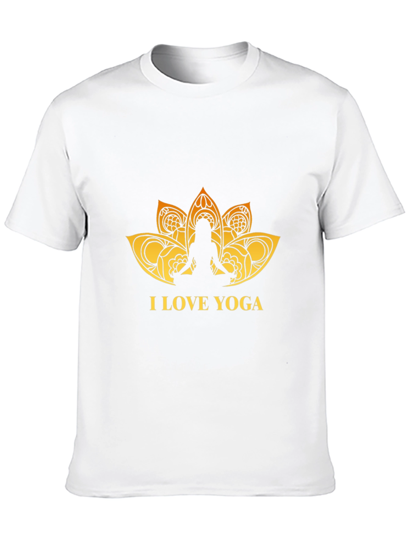 I Love Yoga Graphic Black T-Shirt