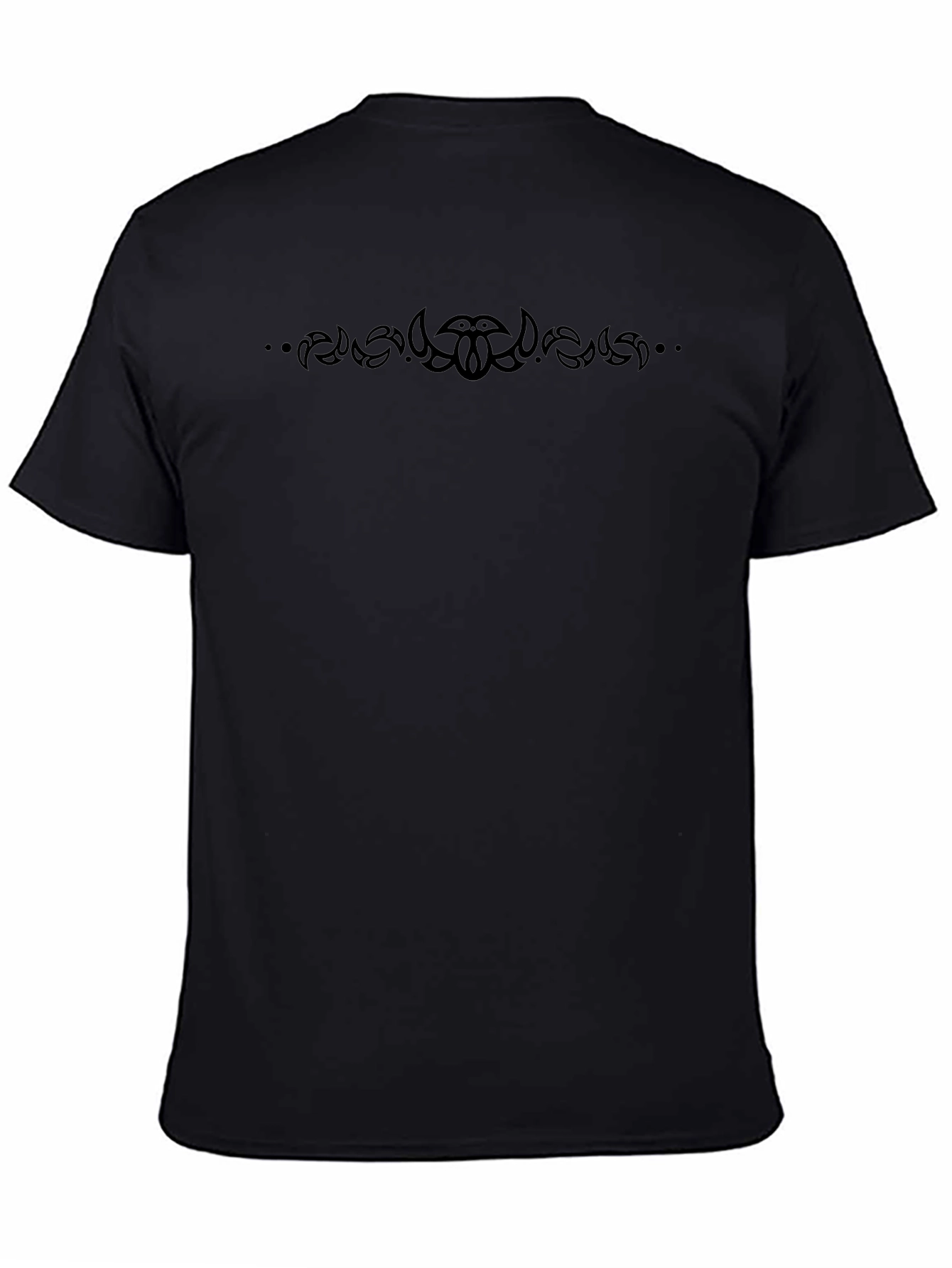 Tribal Design Black T-Shirt - Soft Cotton Blend