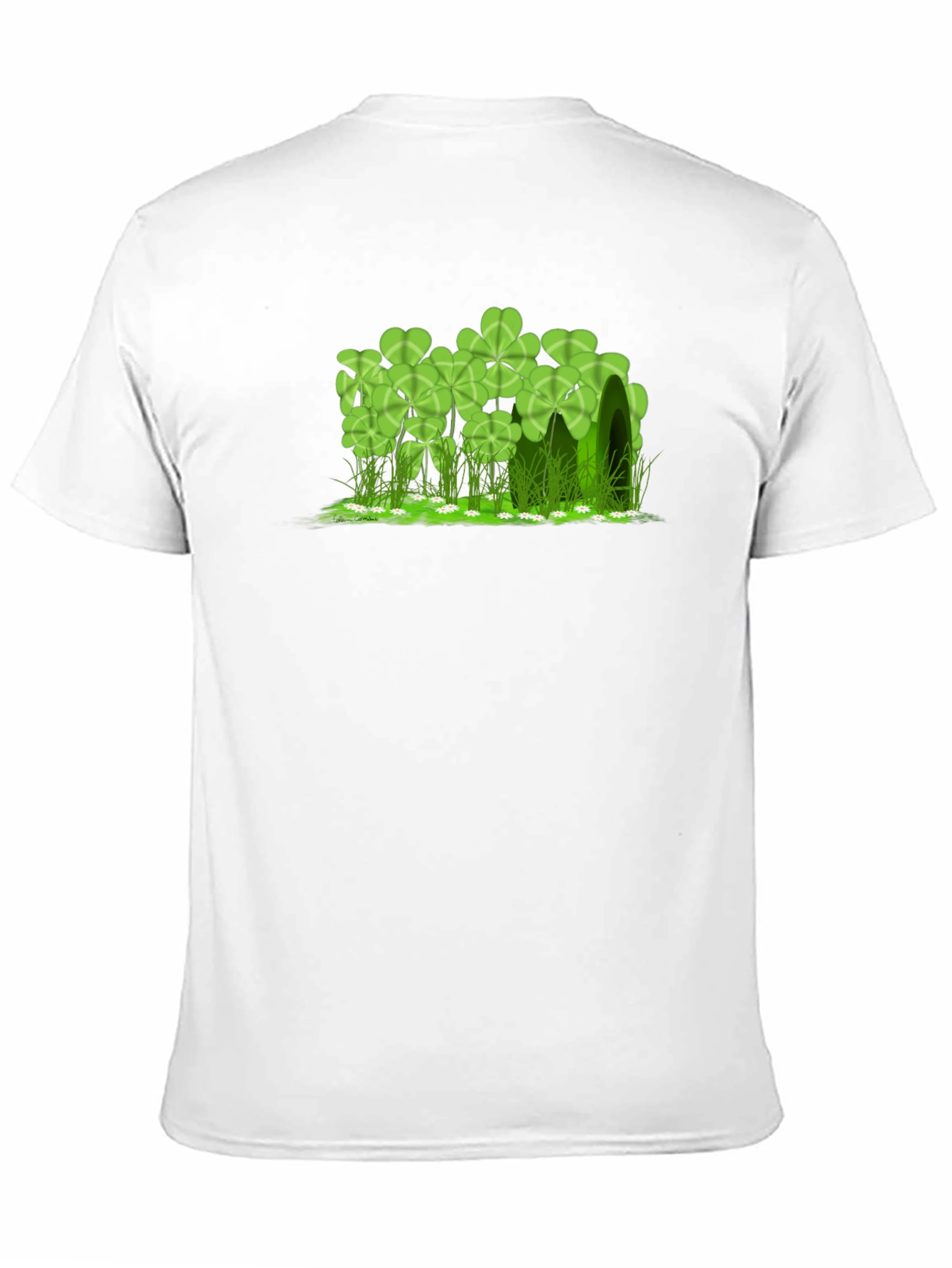 Lucky Clover Graphic Black T-Shirt