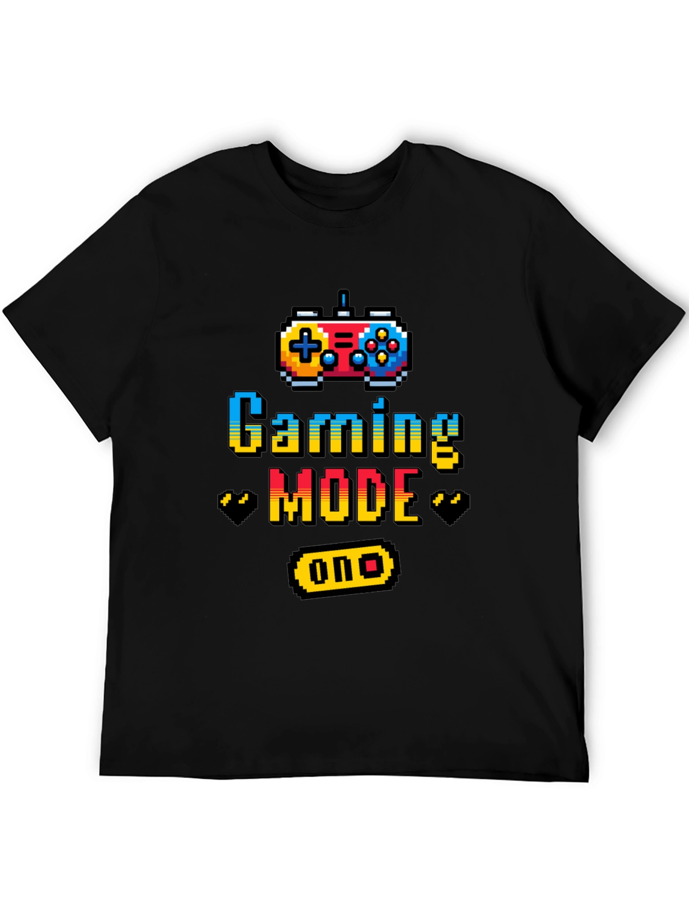 Gaming Mode On Graphic Tee - Black