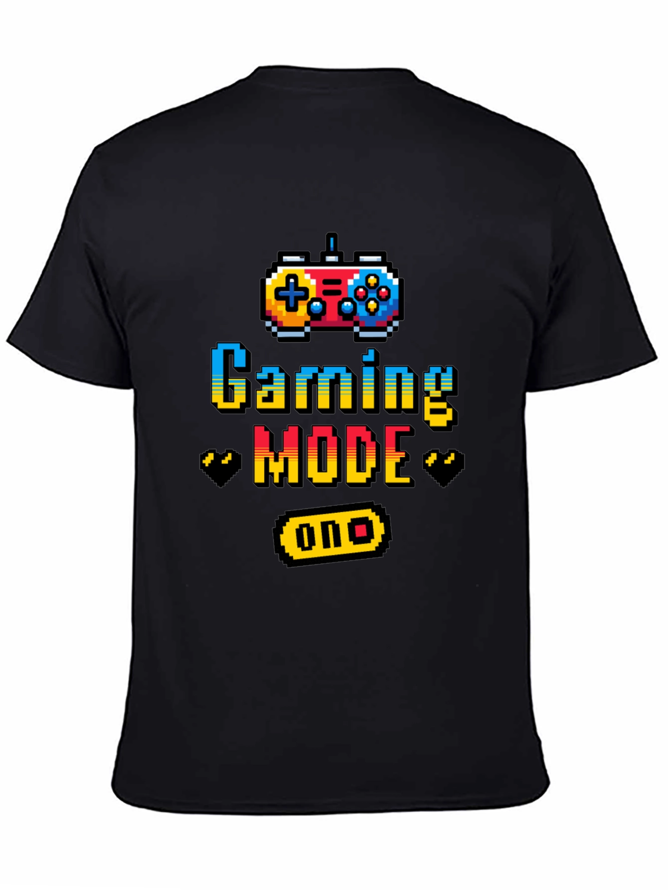 Gaming Mode On Graphic Tee - Black