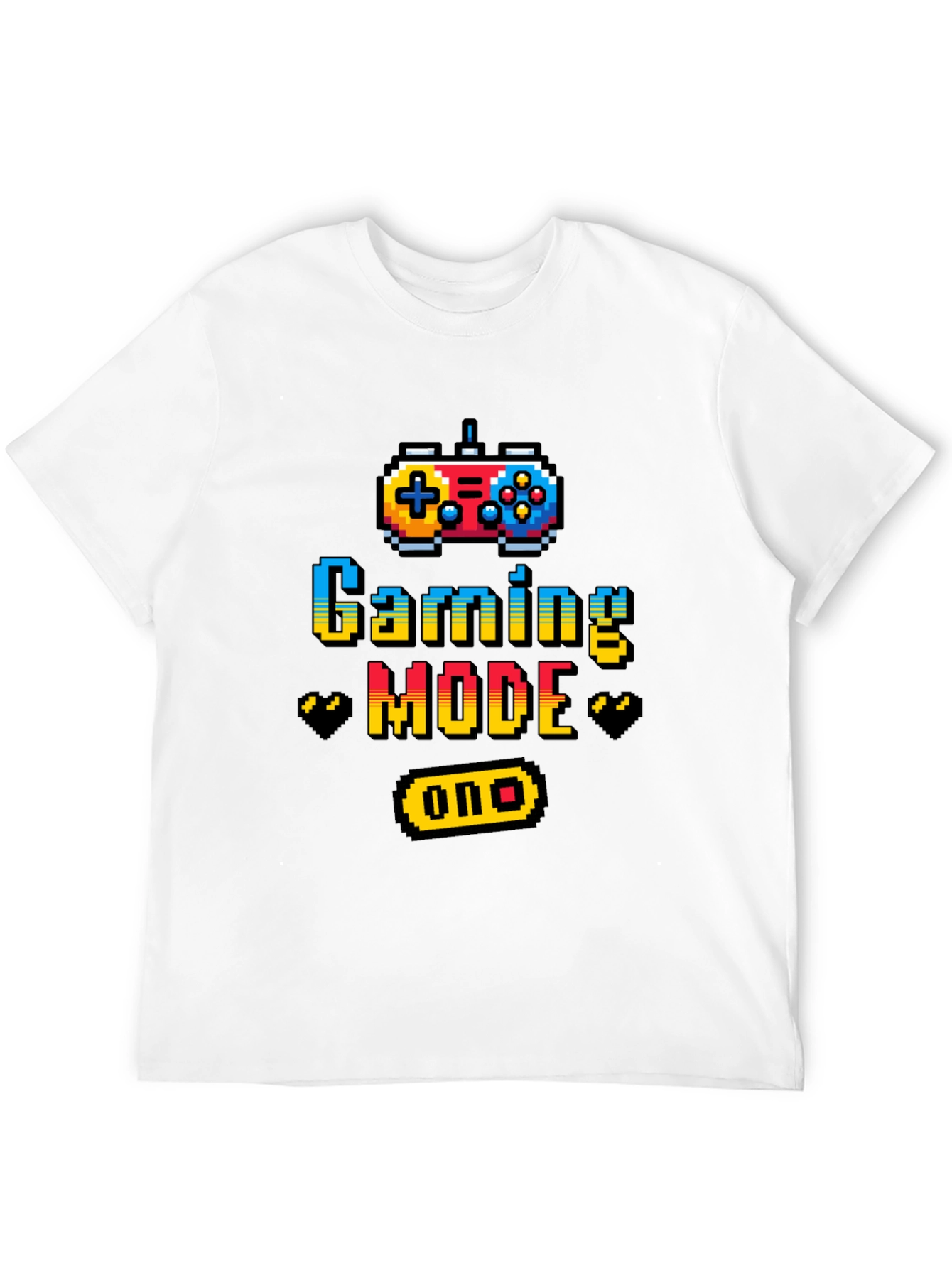 Gaming Mode On Graphic Tee - Black