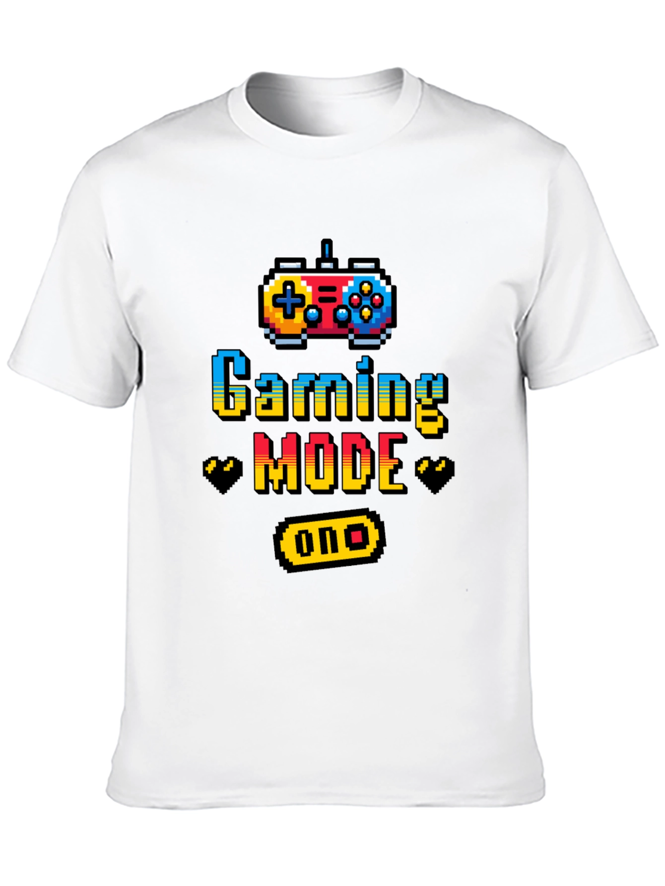 Gaming Mode On Graphic Tee - Black