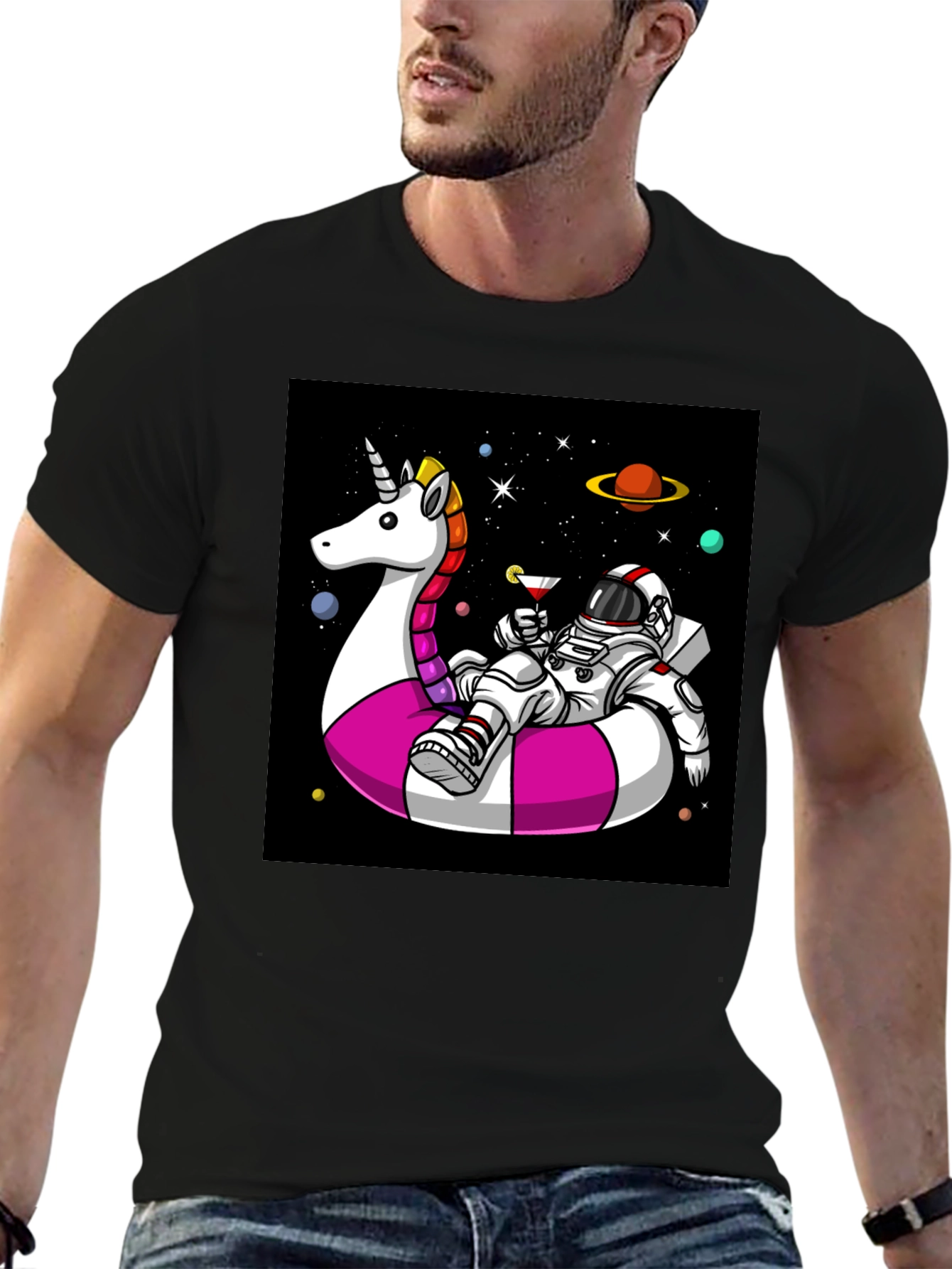 Astronaut Unicorn Float T-Shirt