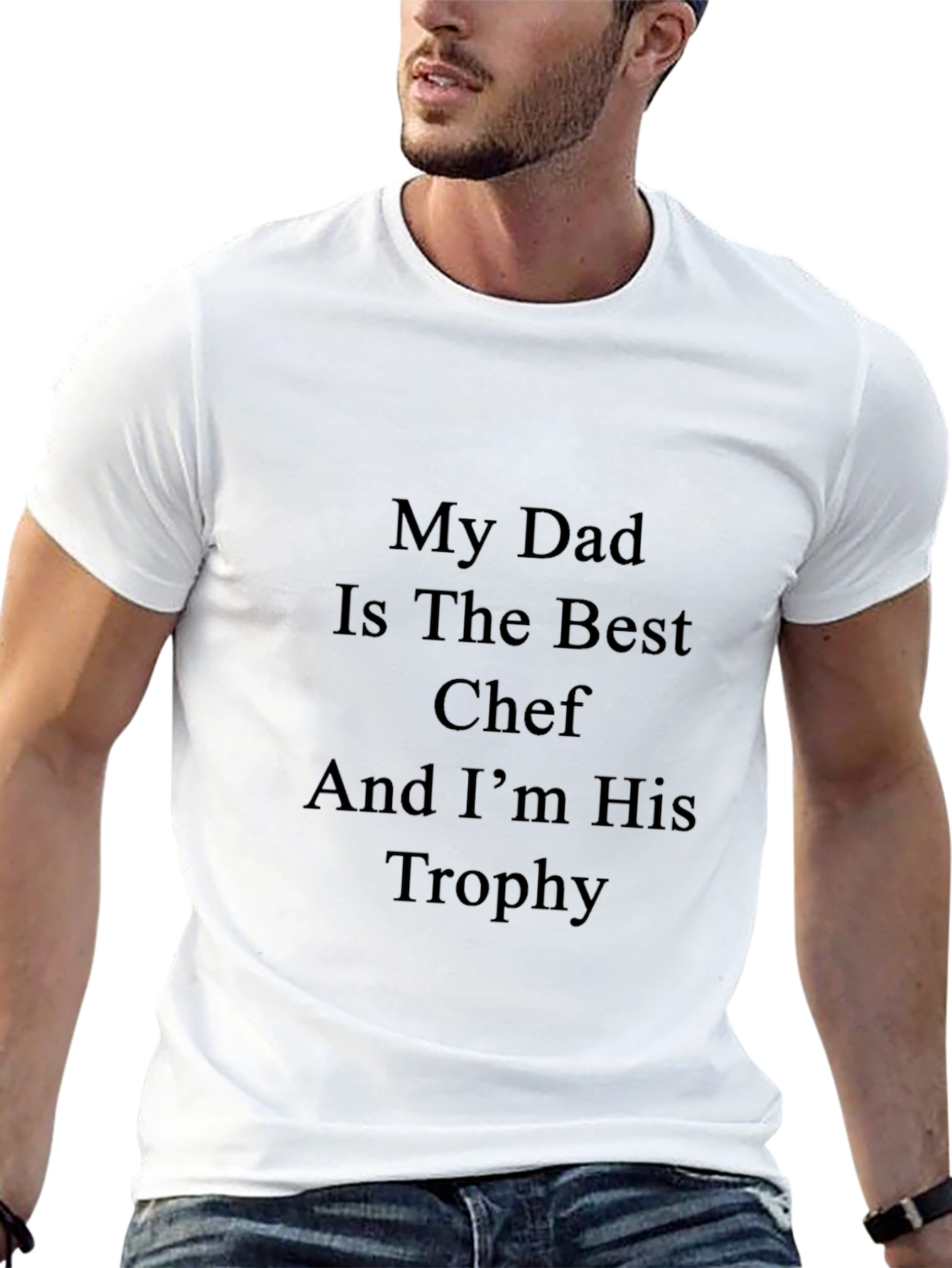 Dad Chef Trophy T-Shirt - Funny Fathers Day Gift
