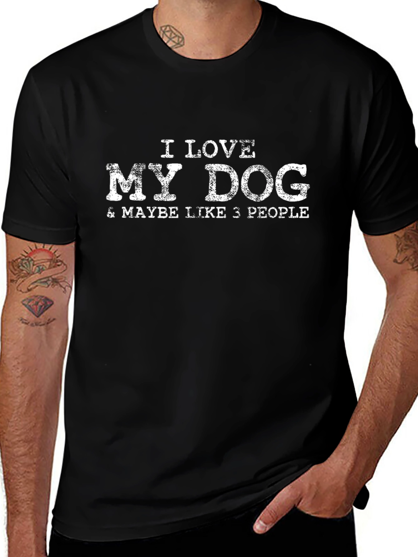 I Love My Dog T-Shirt Funny Pet Lover Tee