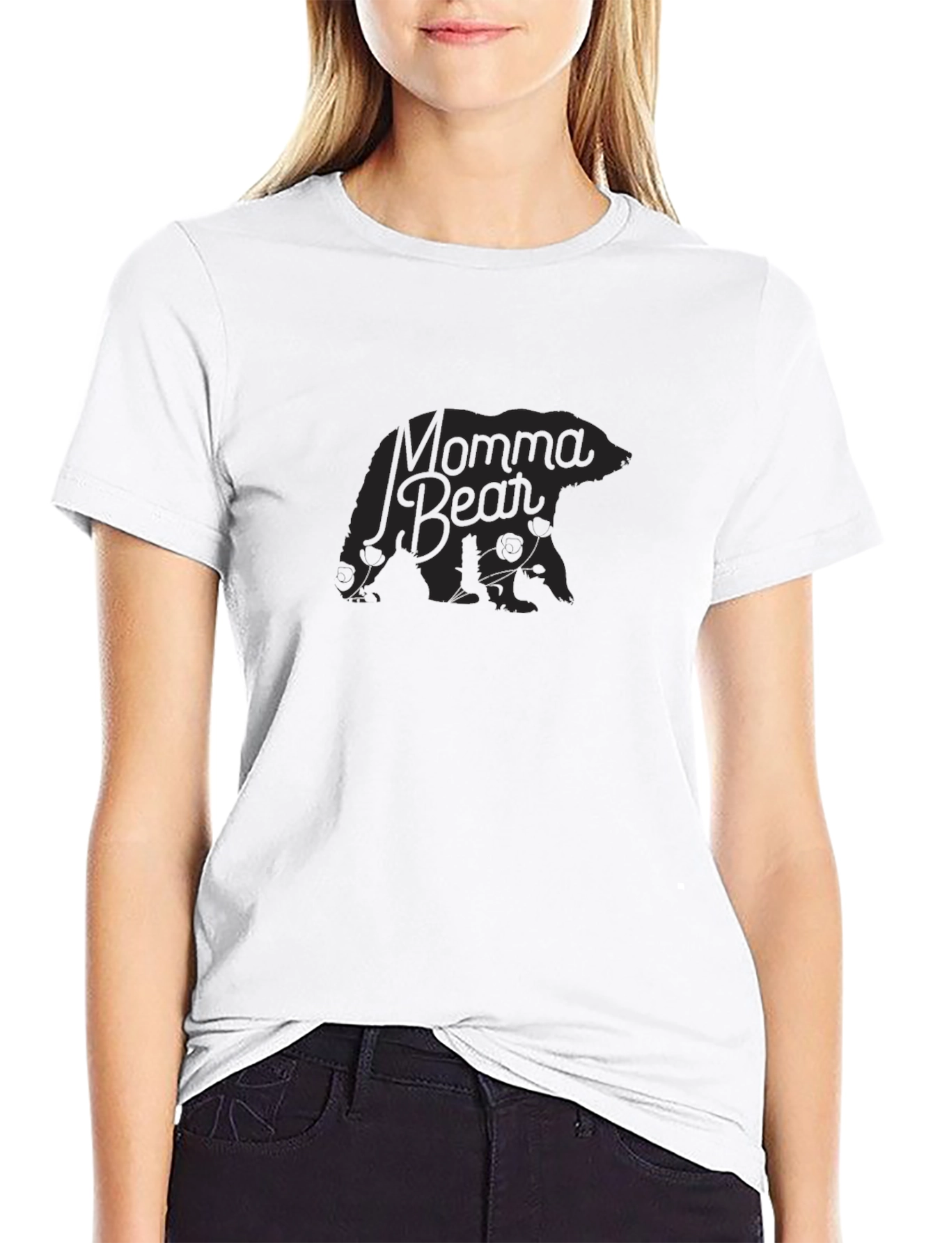 Momma Bear Graphic T-Shirt - Classic Comfort