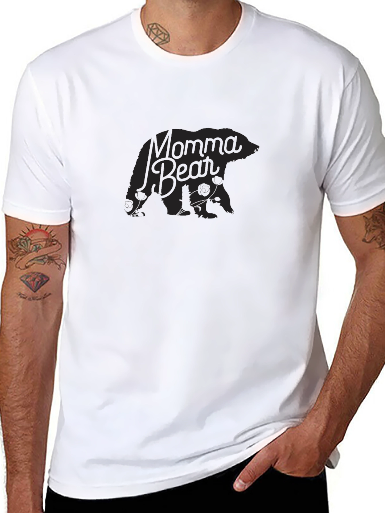 Momma Bear Graphic T-Shirt - Classic Comfort