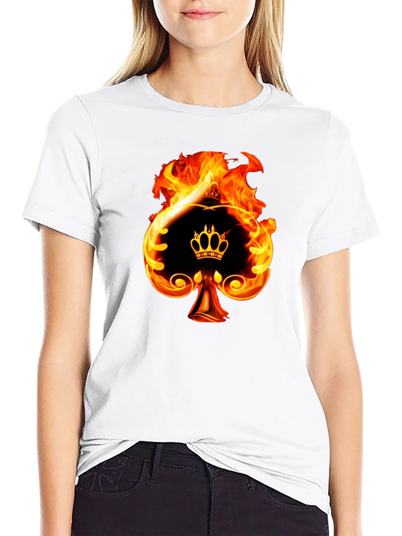 Fiery Spade King Graphic Tee