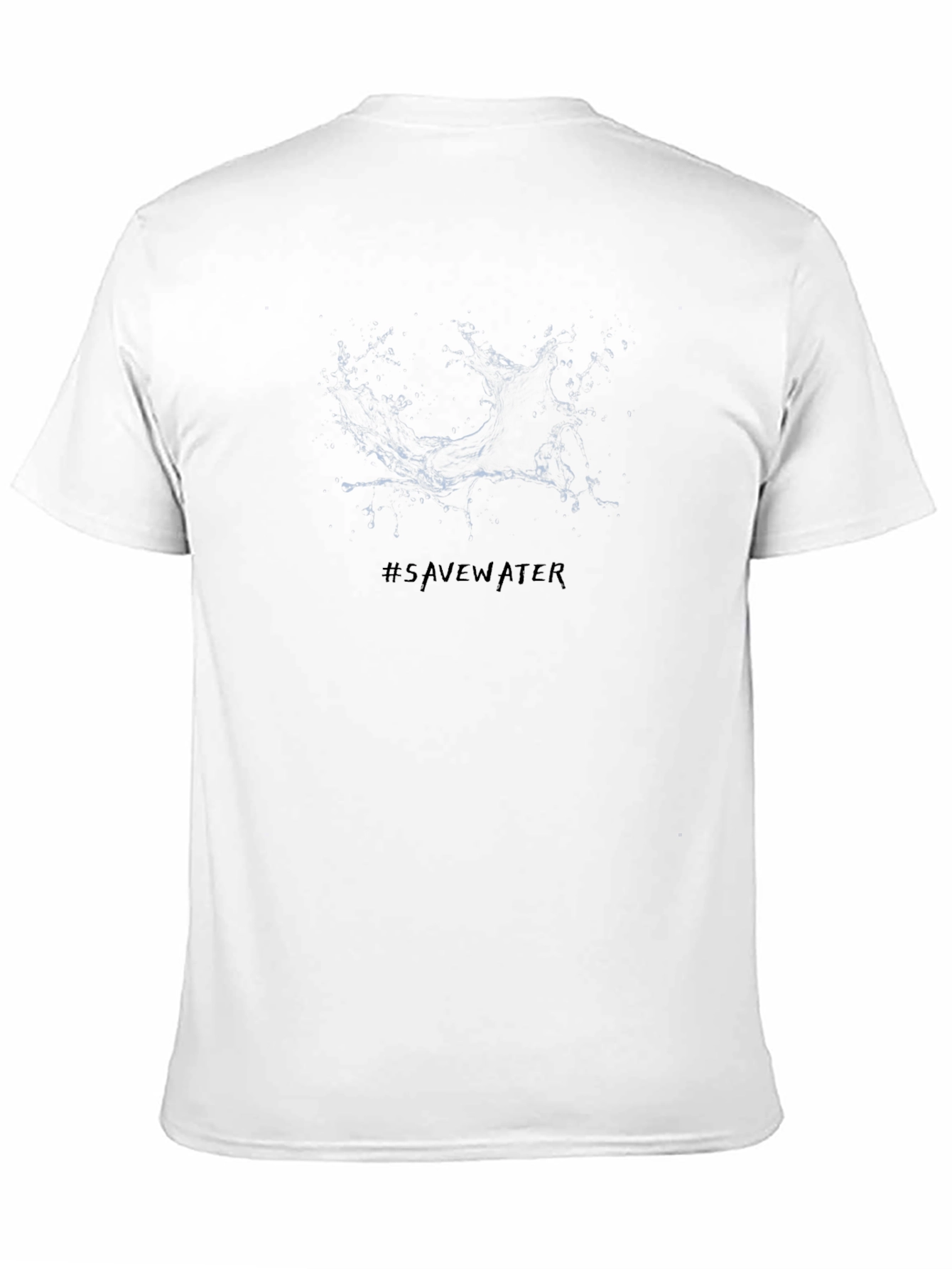 Save Water Graphic Tee - Black Cotton T-Shirt