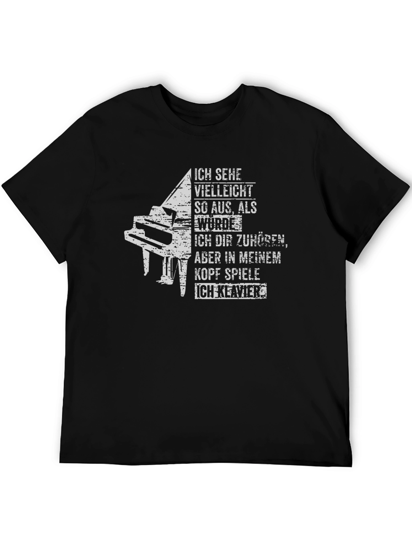 Piano T-Shirt - I Play Piano Graphic Tee