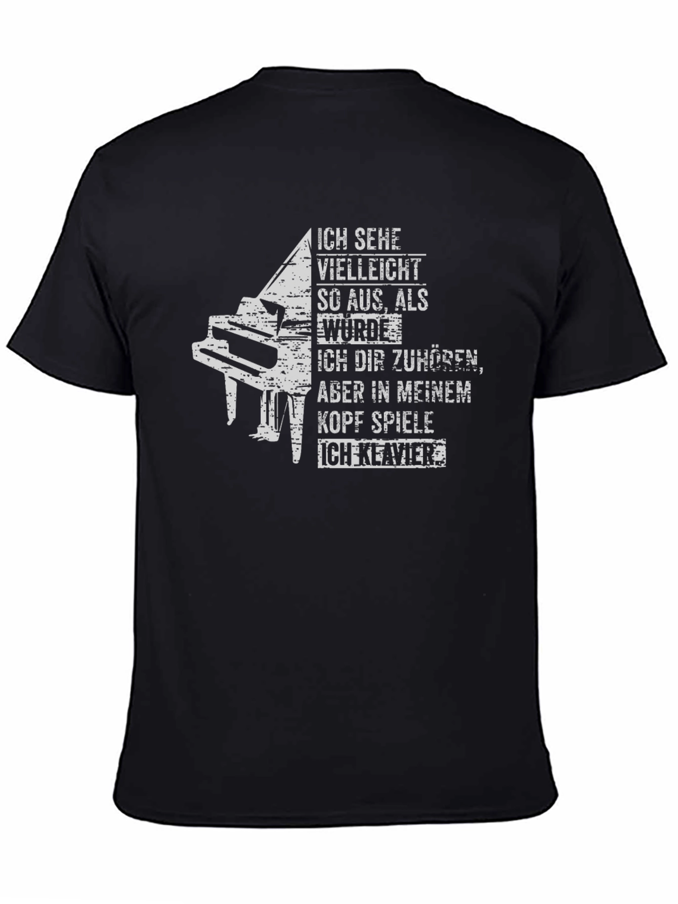 Piano T-Shirt - I Play Piano Graphic Tee