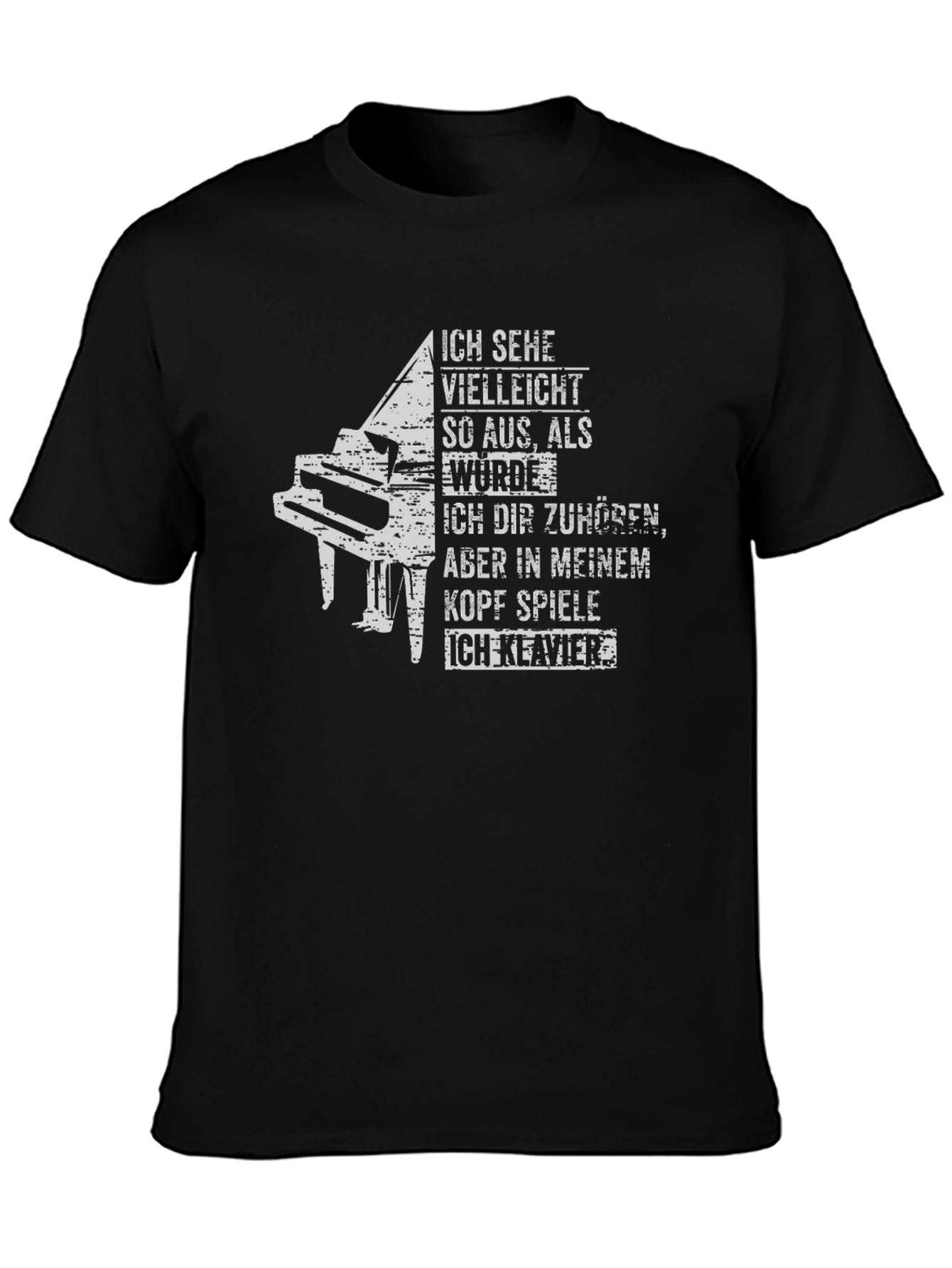 Piano T-Shirt - I Play Piano Graphic Tee