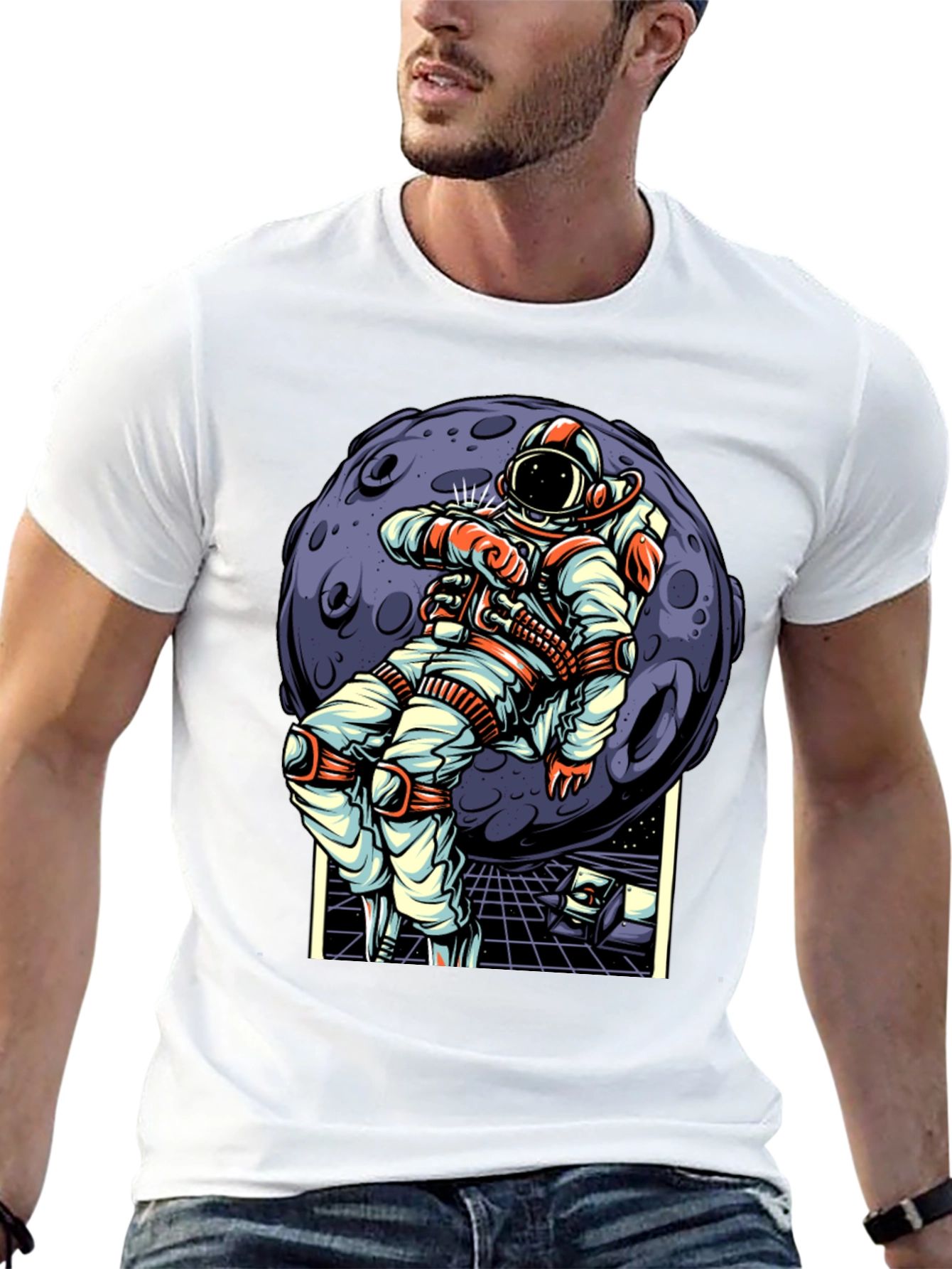 Astronaut Moonwalk T-Shirt - Space Adventure Tee