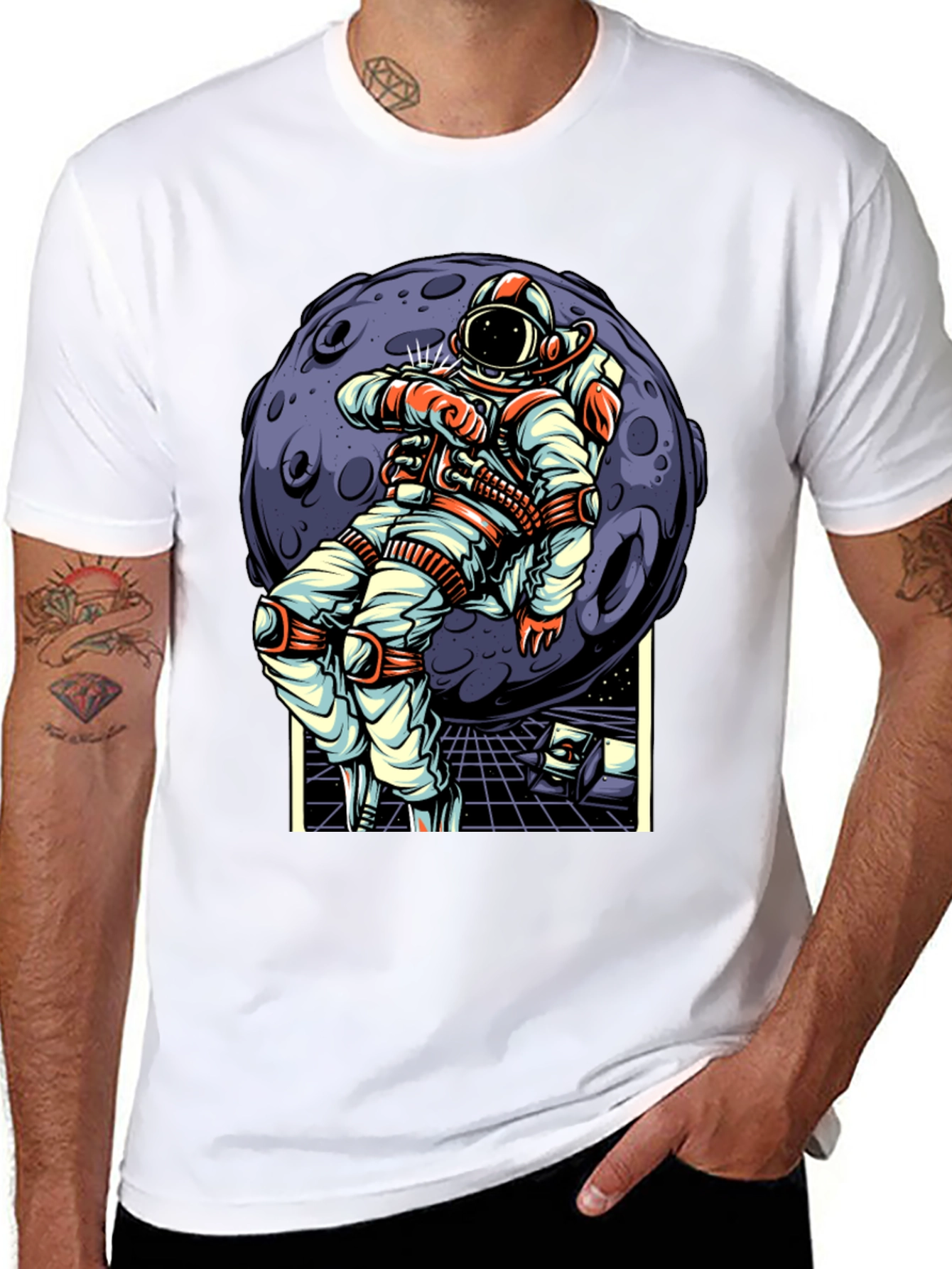Astronaut Moonwalk T-Shirt - Space Adventure Tee