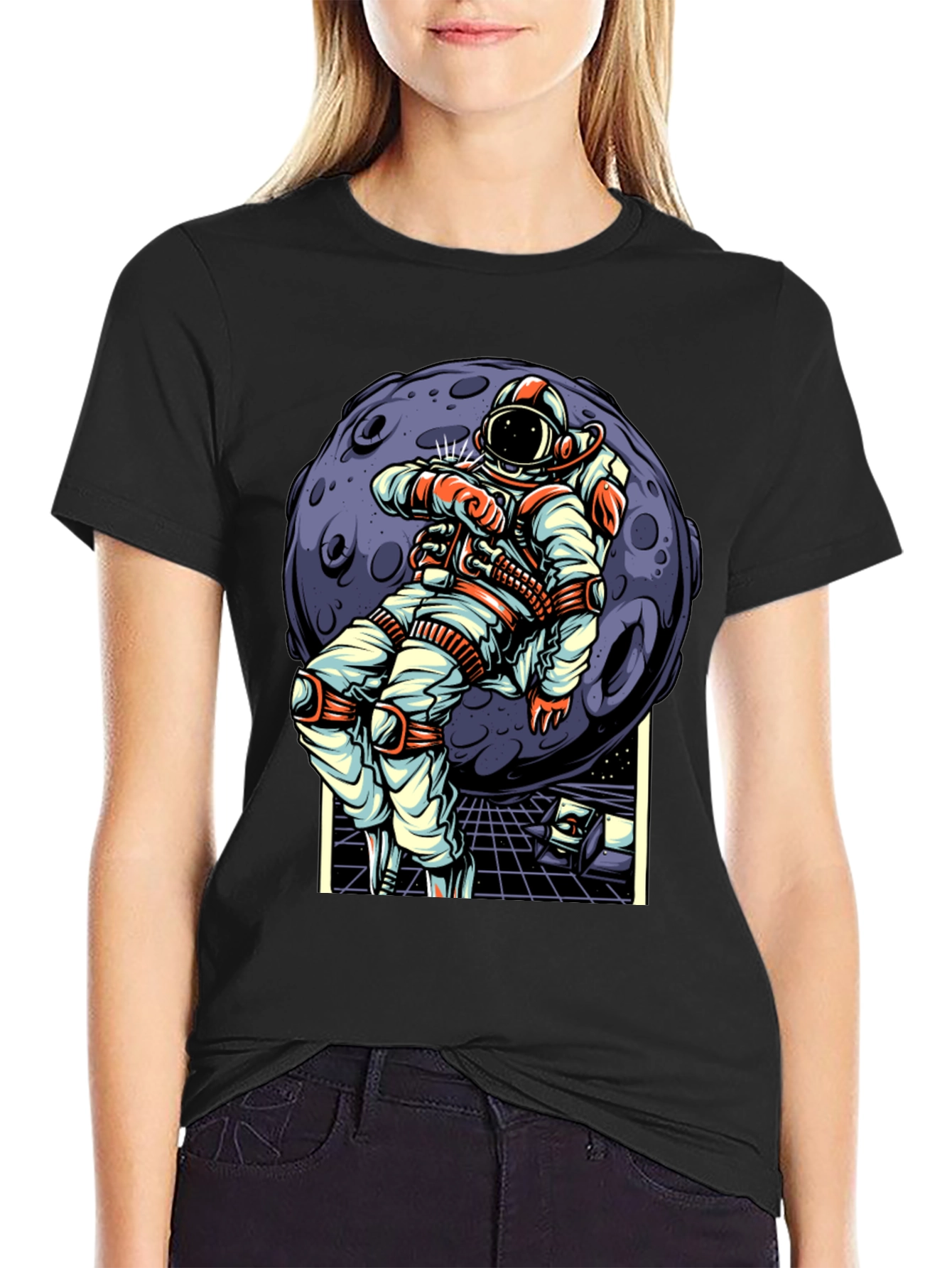 Astronaut Moonwalk T-Shirt - Space Adventure Tee