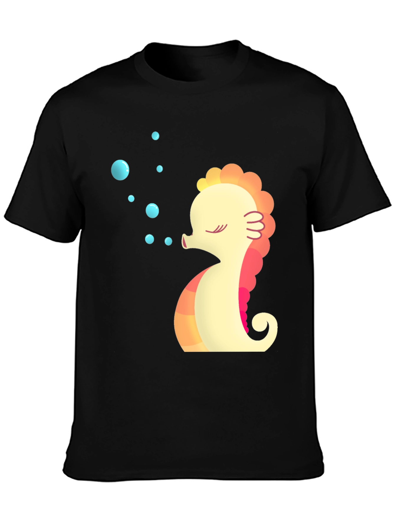 Seahorse Bubble T-Shirt - Cute Sea Life Tee