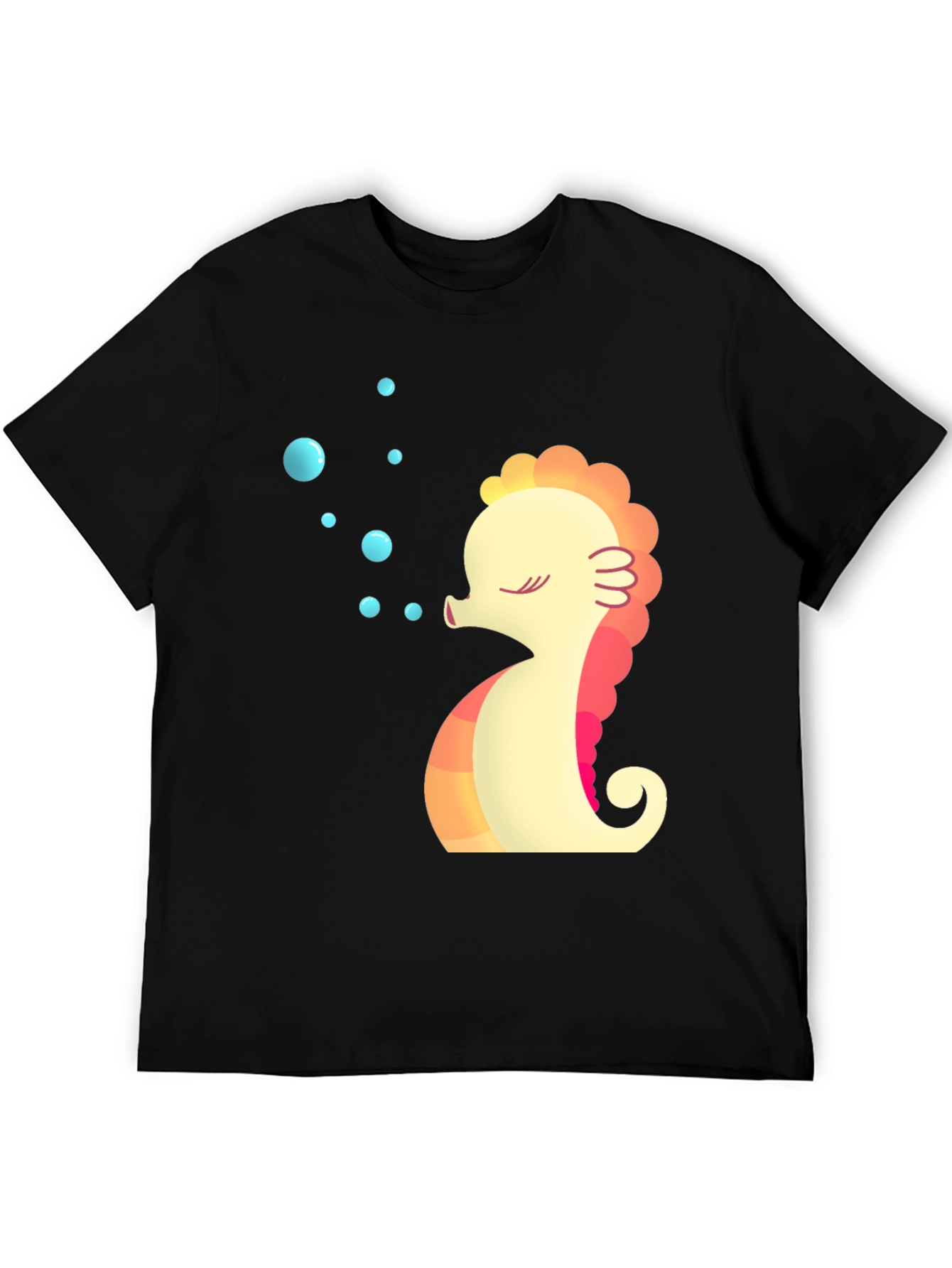Seahorse Bubble T-Shirt - Cute Sea Life Tee